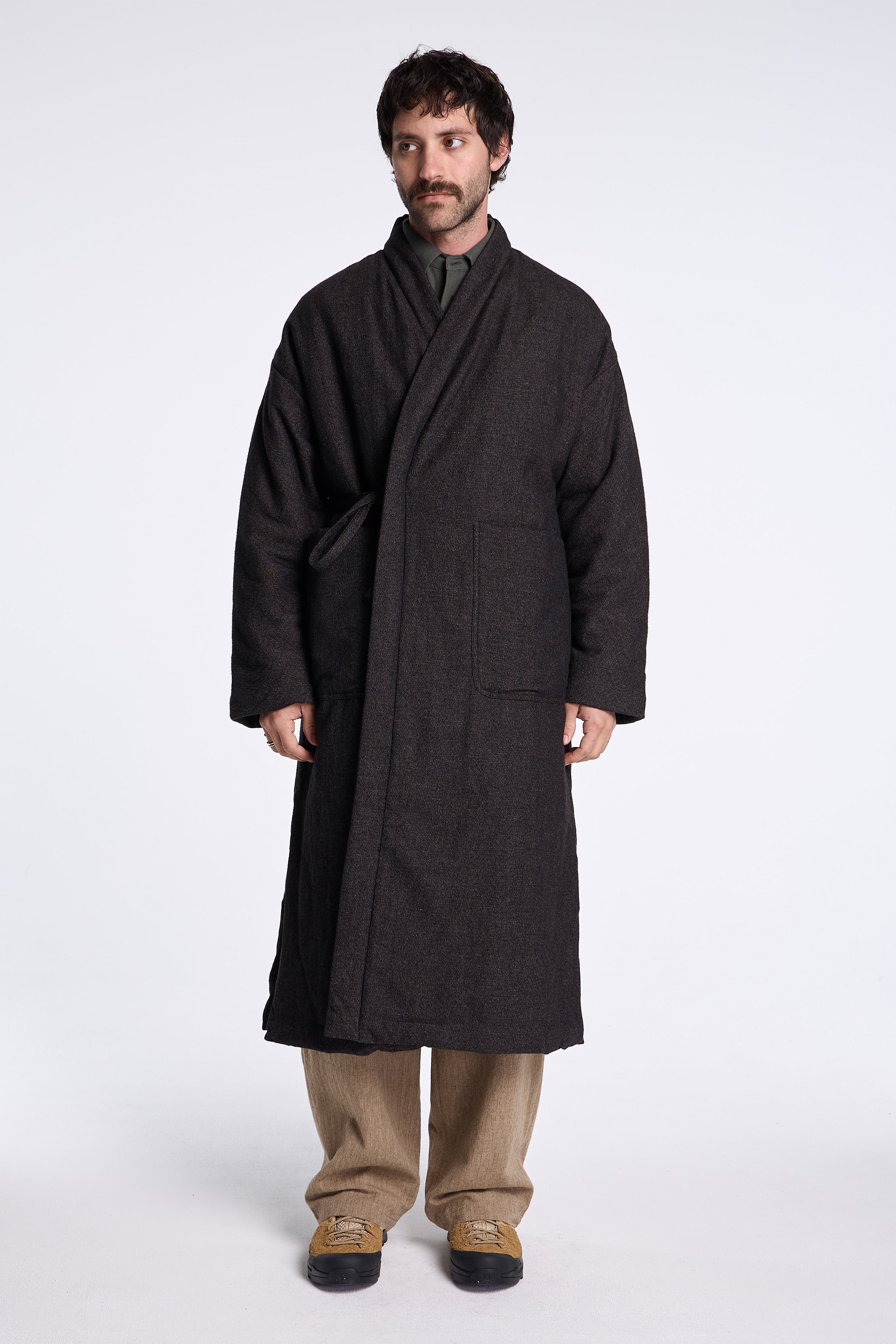 Long Kimono Jacket Charcoal
