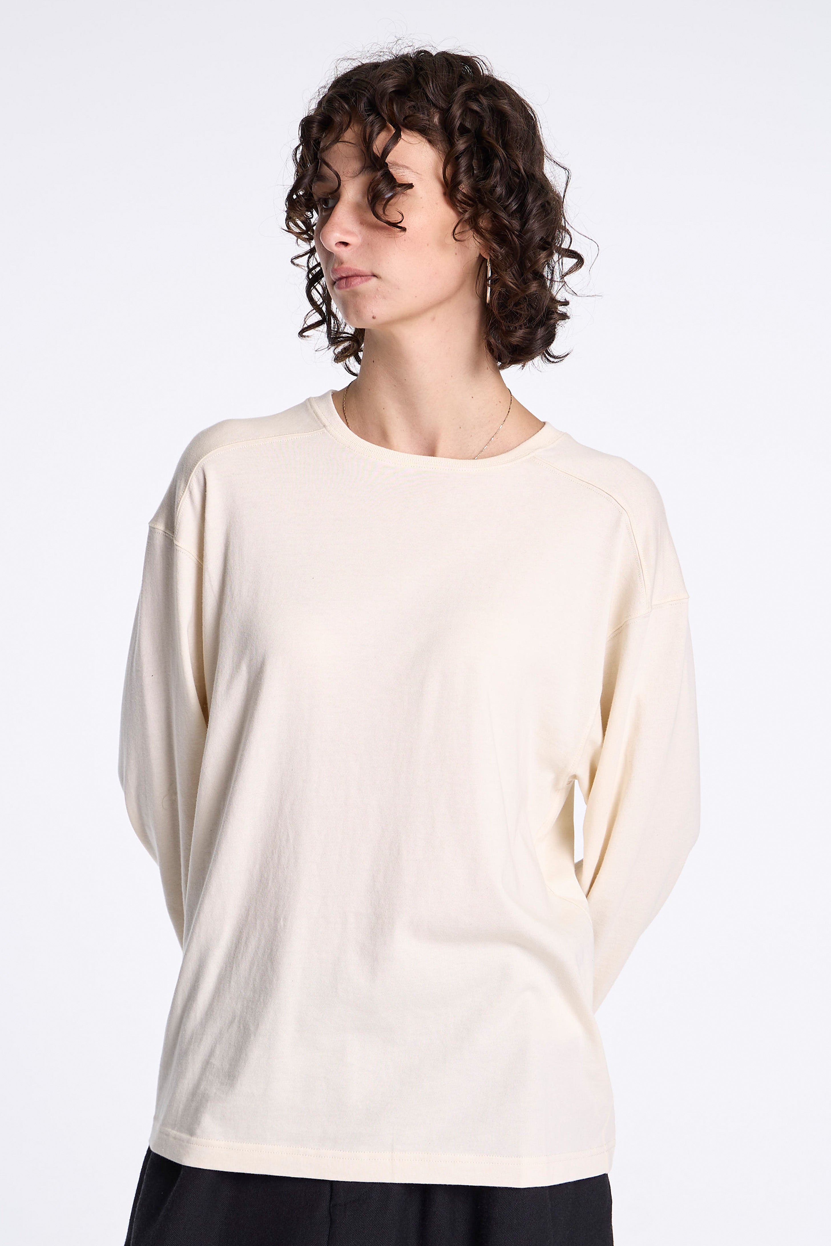 Long Sleeve Arc Tee Natural