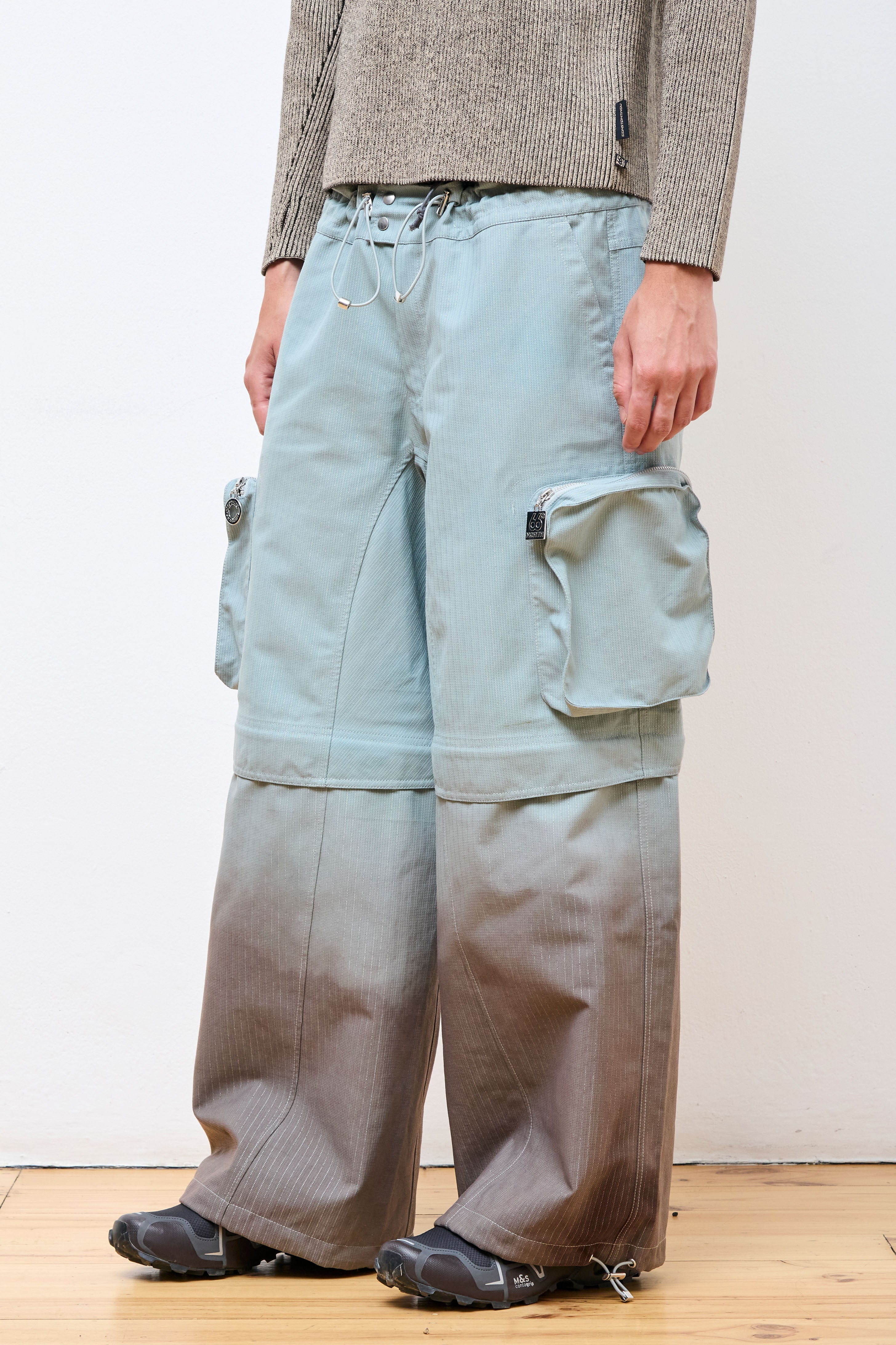 CC Dyed Zip-Off Reflective Pants Glacier Blue