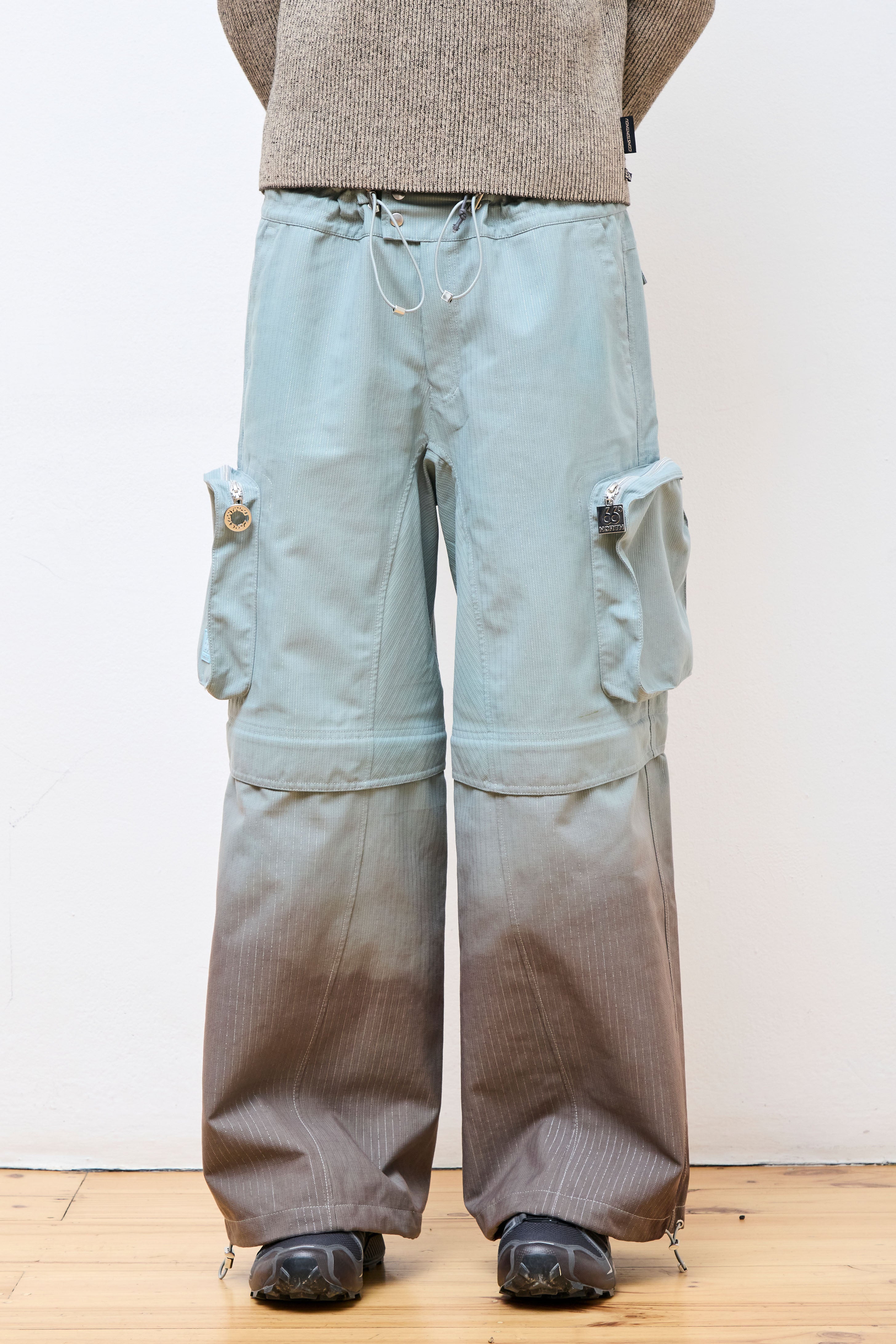 CC Dyed Zip-Off Reflective Pants Glacier Blue