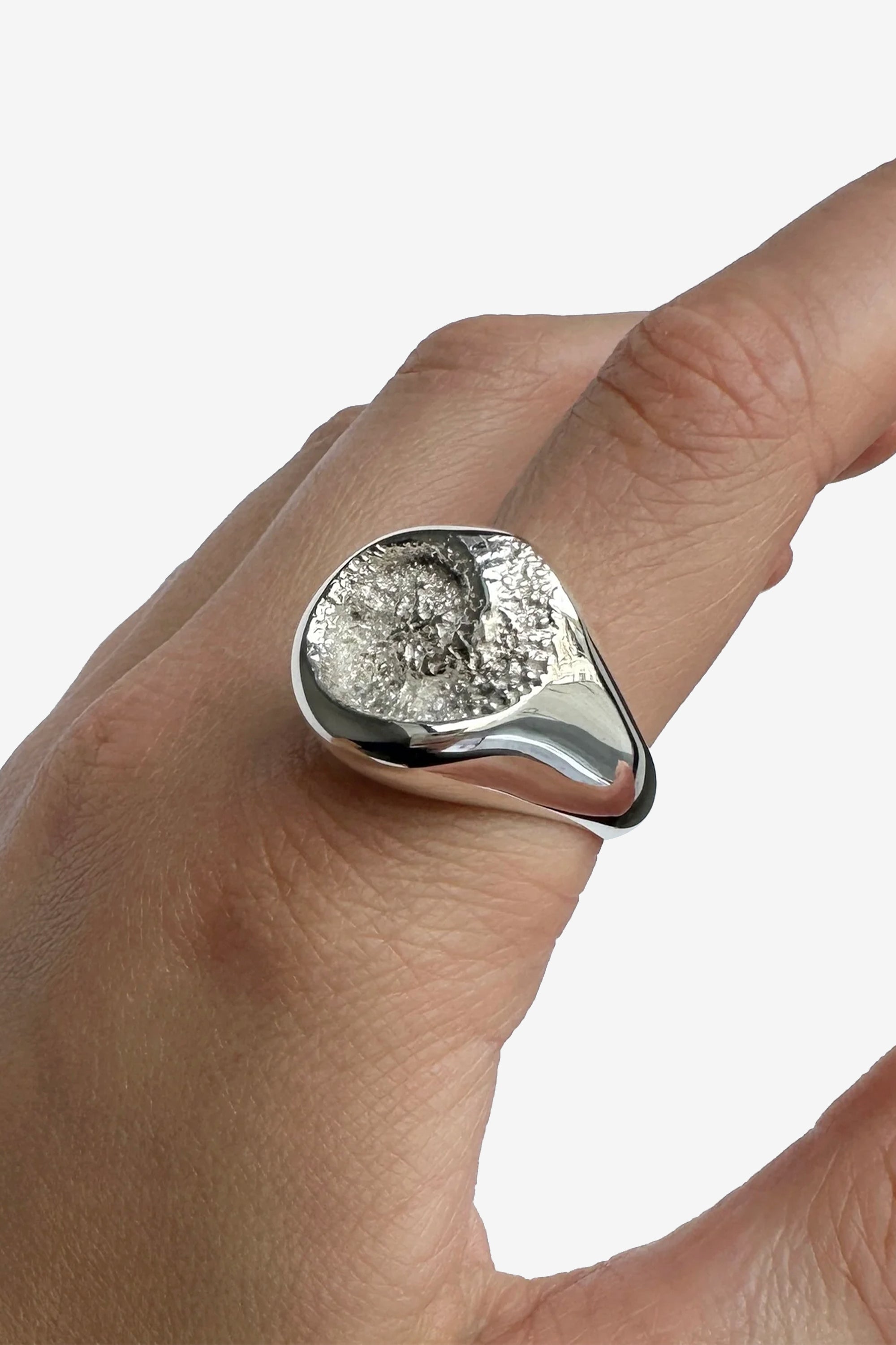 CC x OCTi Shell Spiral Signet 925 Silver