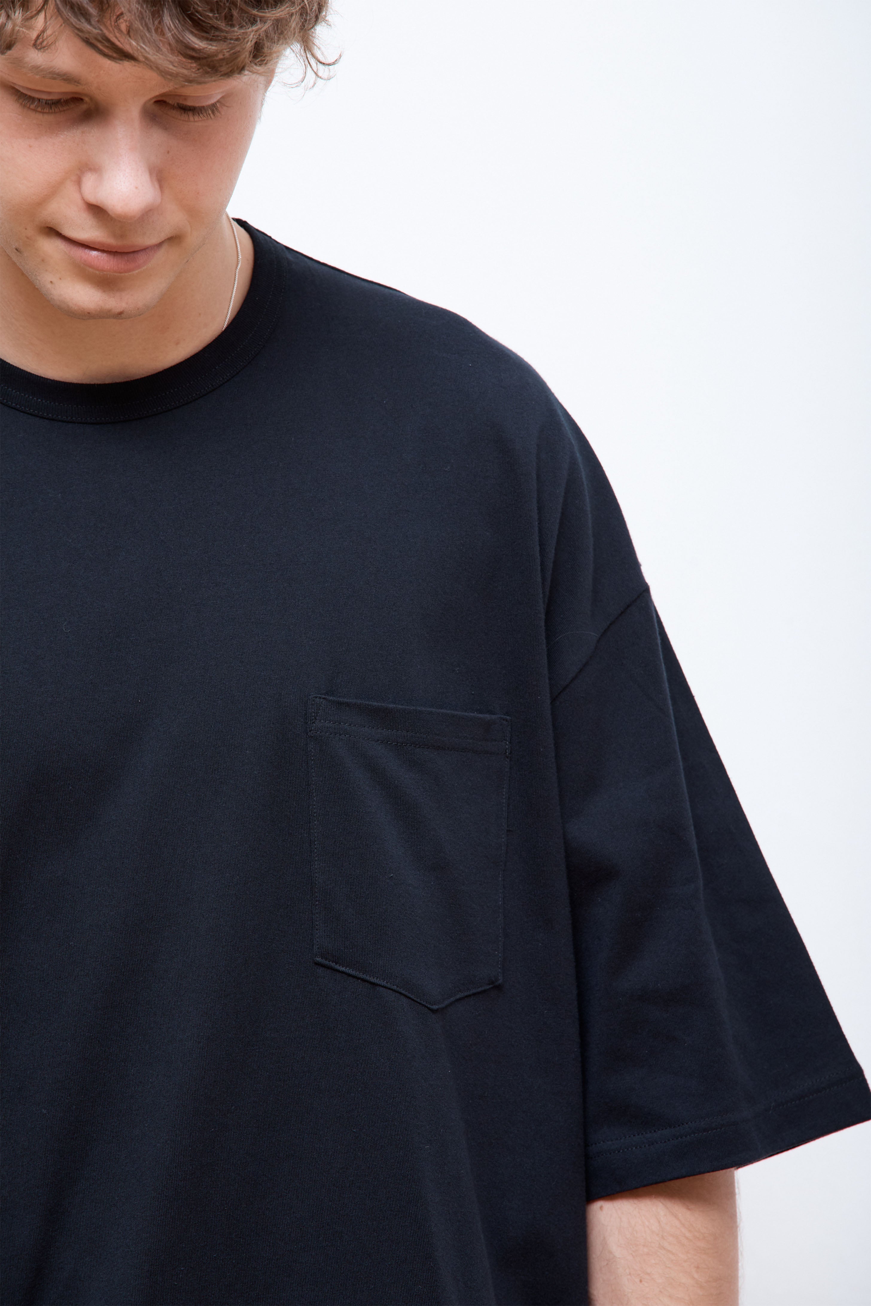 Cotton Pocket T-Shirt Black