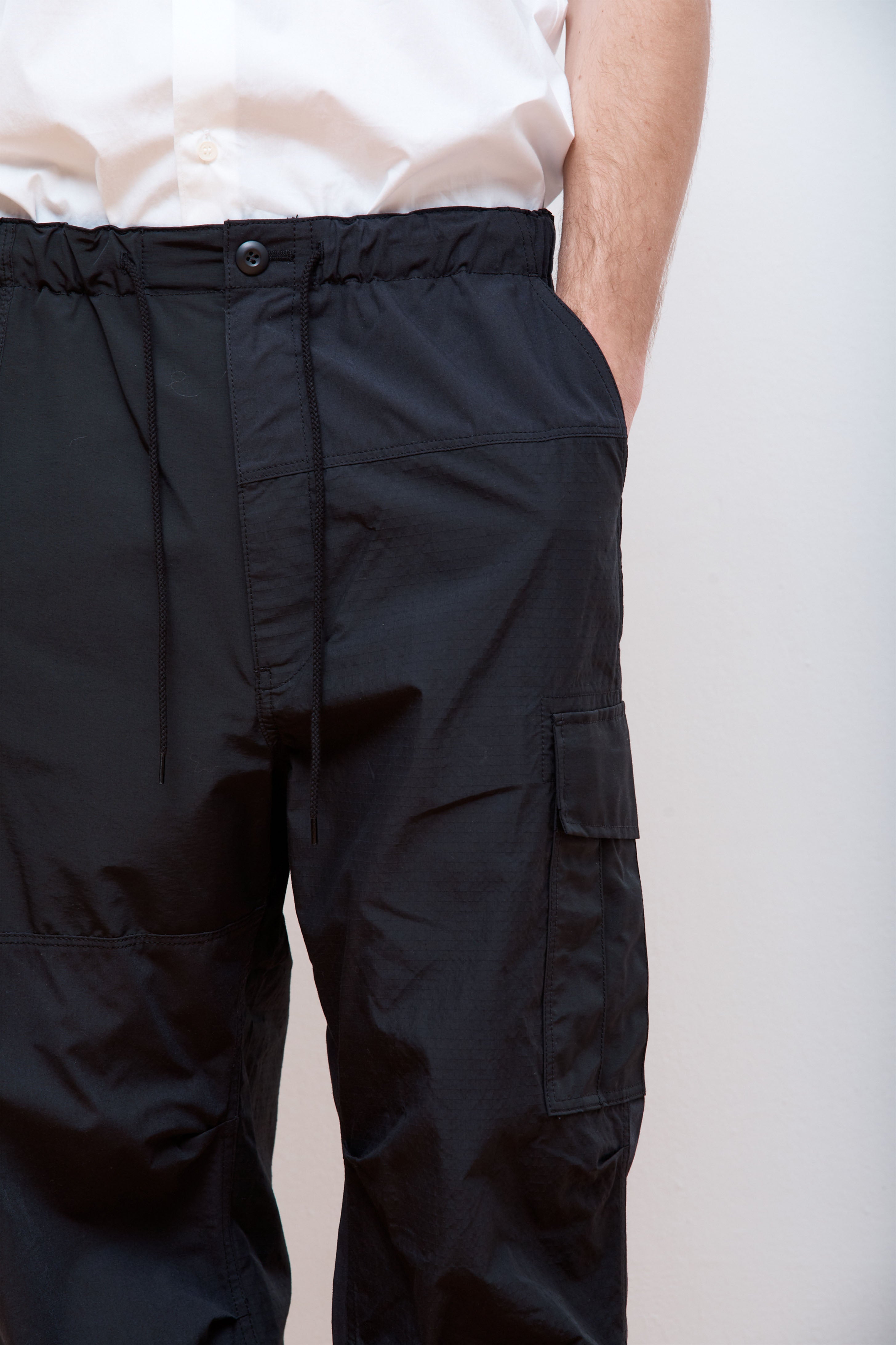 Patchwork Cargo Pants Black Mix