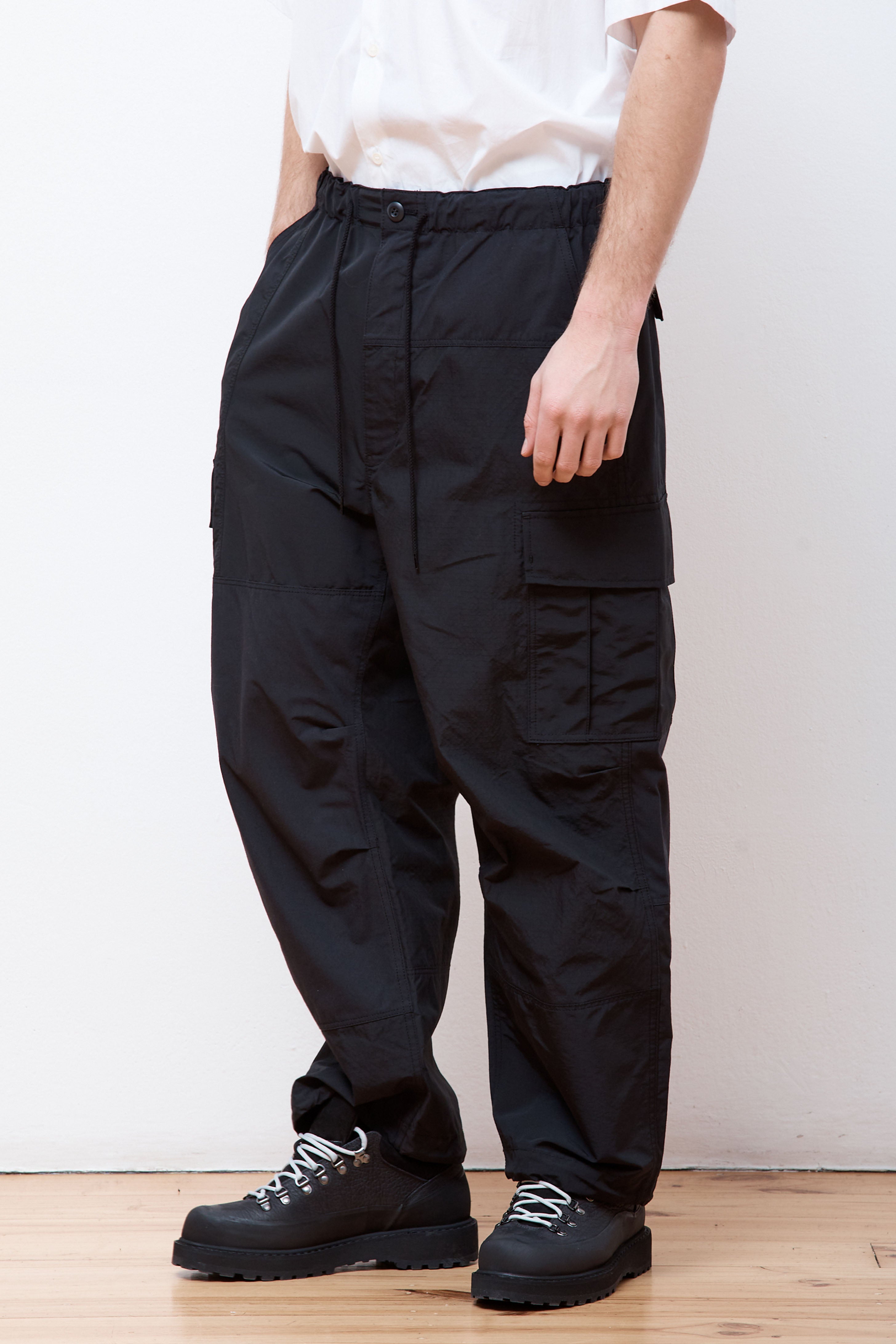 Patchwork Cargo Pants Black Mix