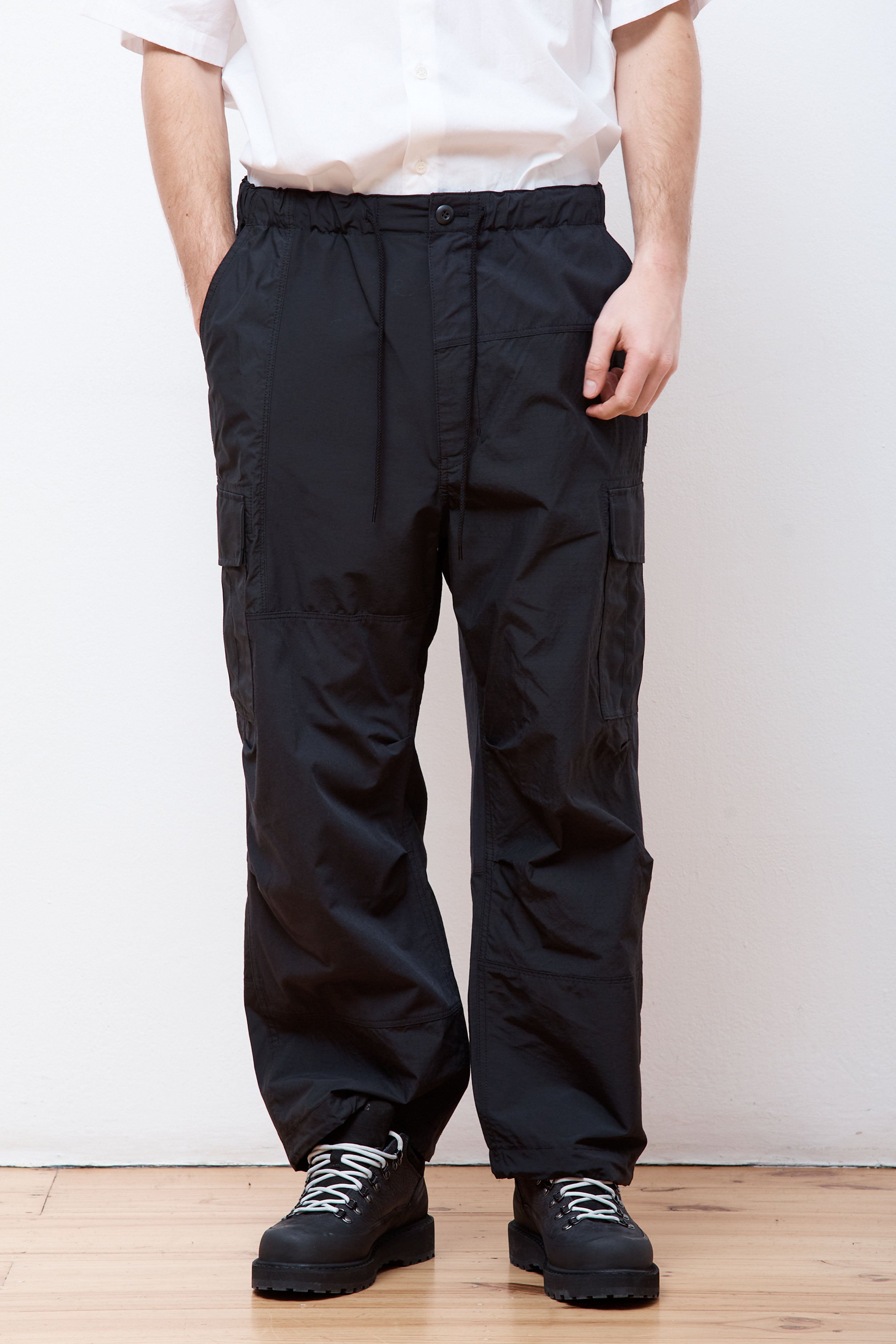 Patchwork Cargo Pants Black Mix