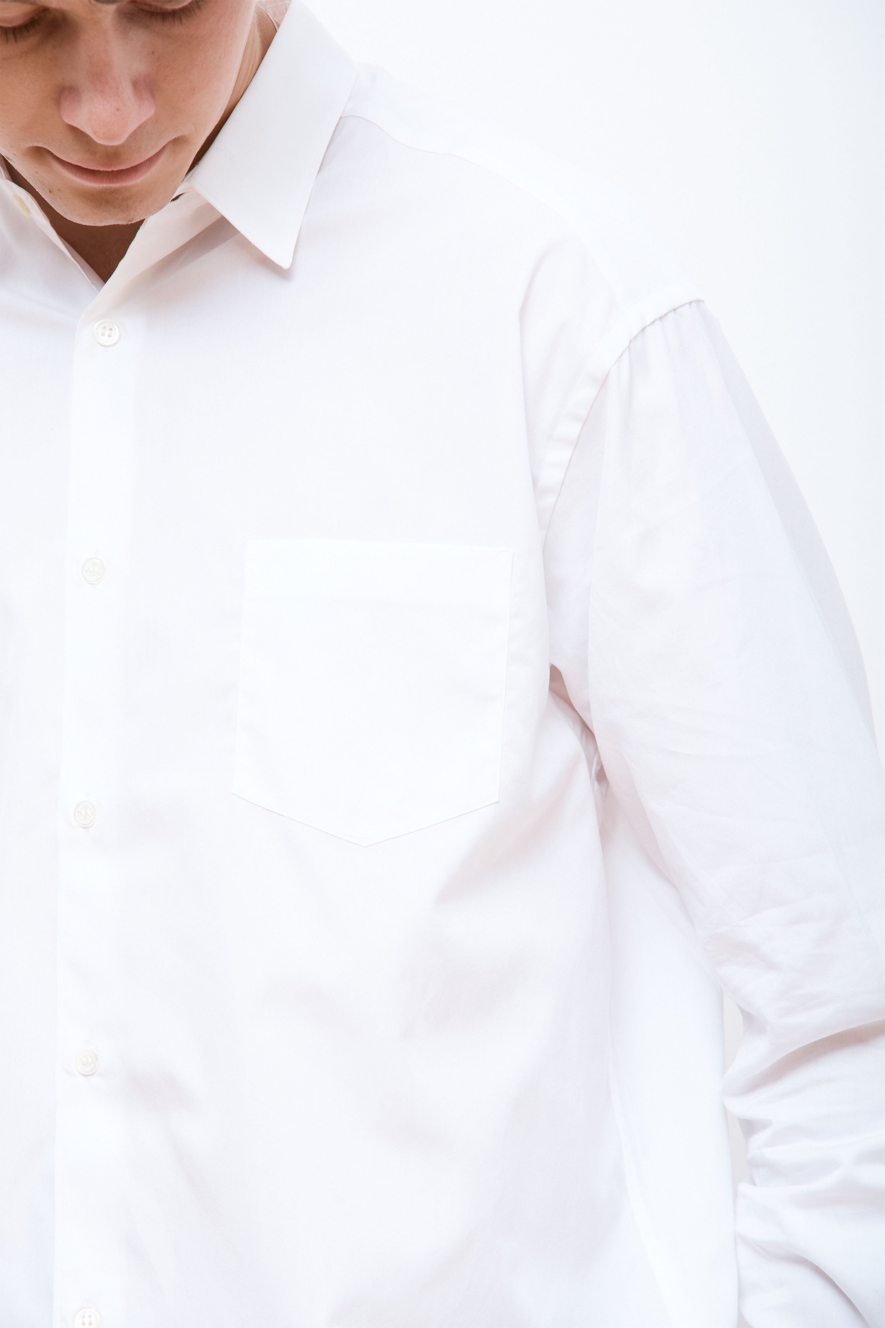 Cotton Logo Shirt White