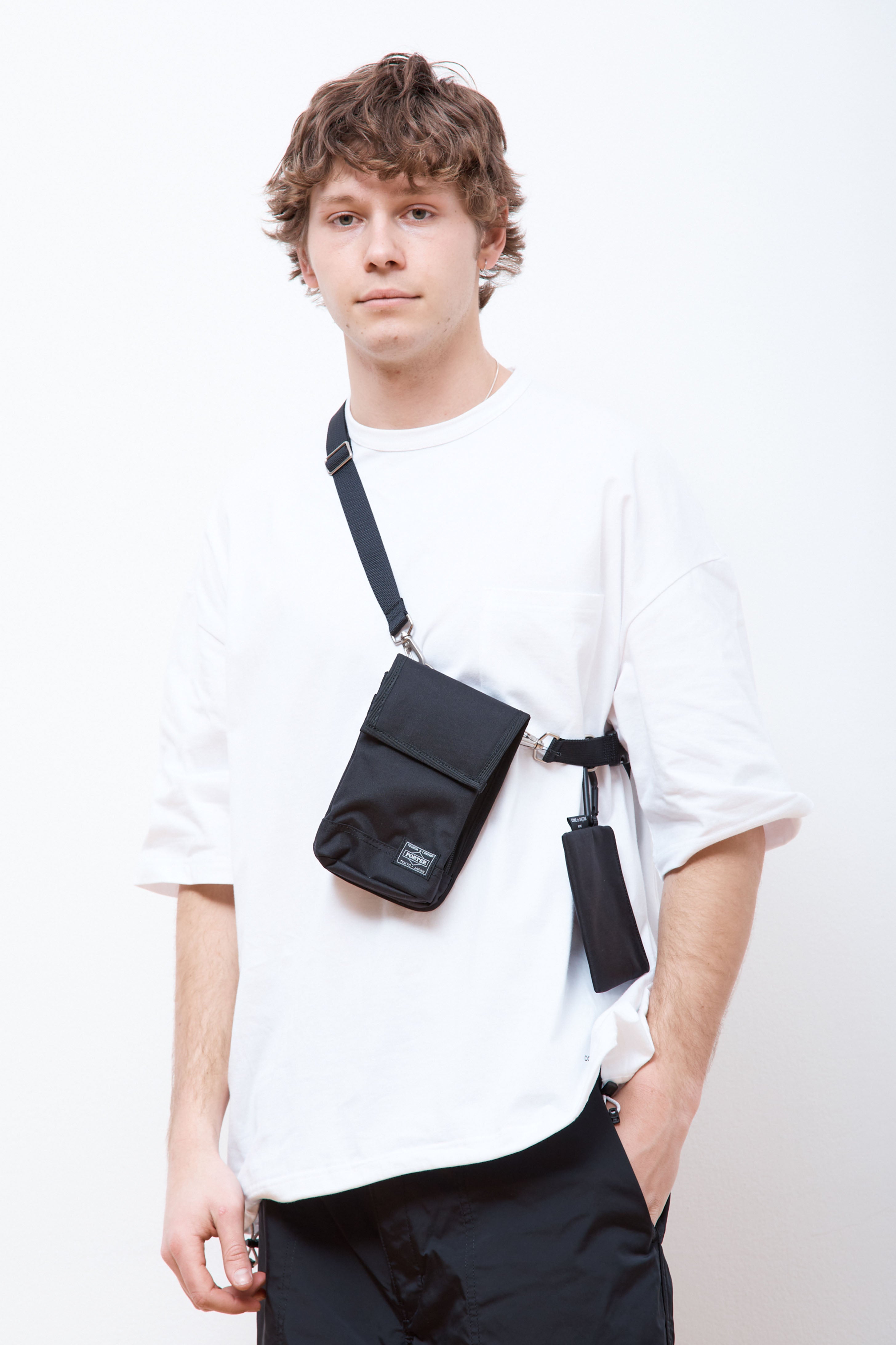 COMME des GARCONS HOMME Porter Mini Shoulder Bag Black