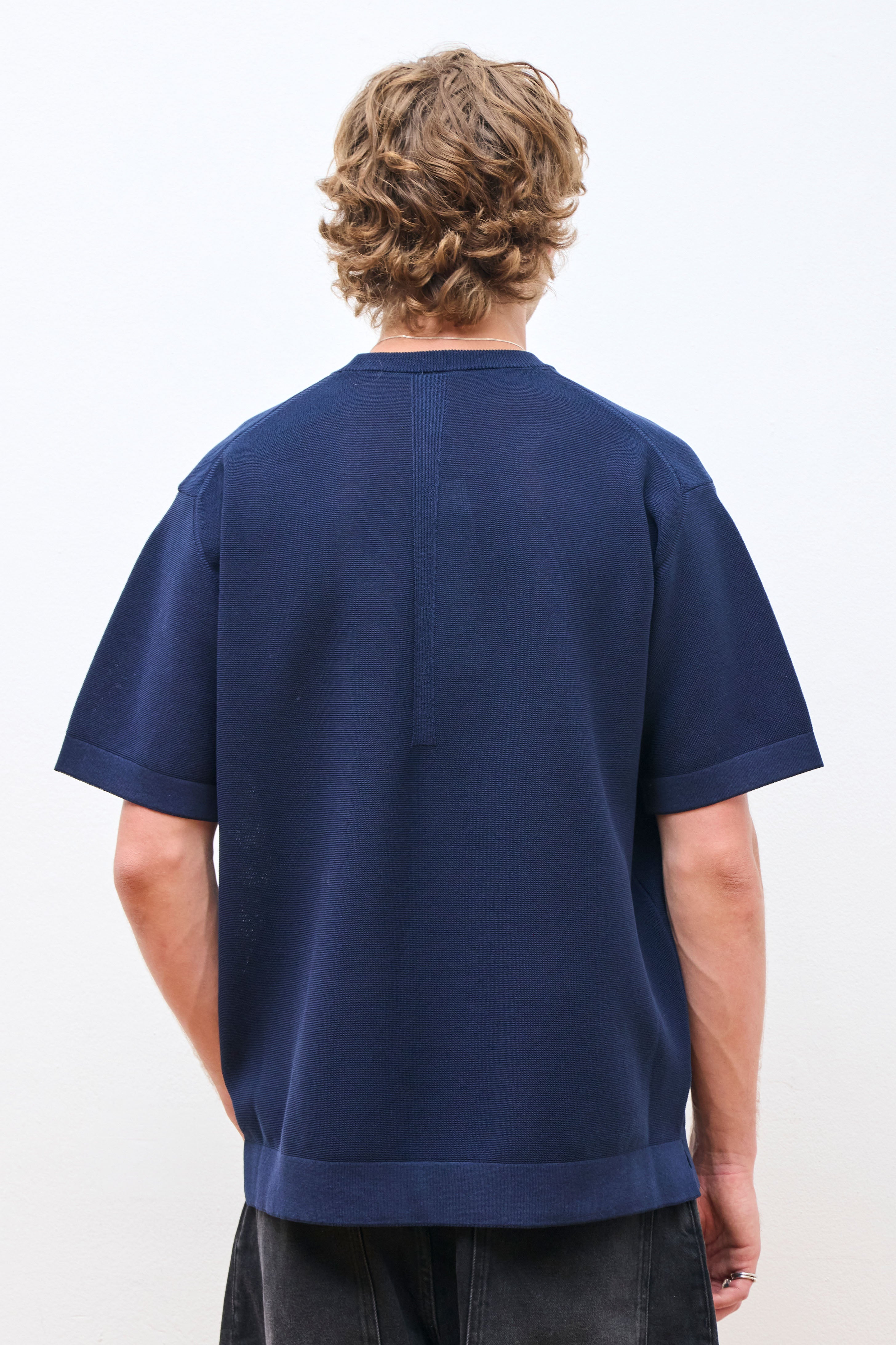 TC High Gauge Short Sleeve Tee Shirt Navy