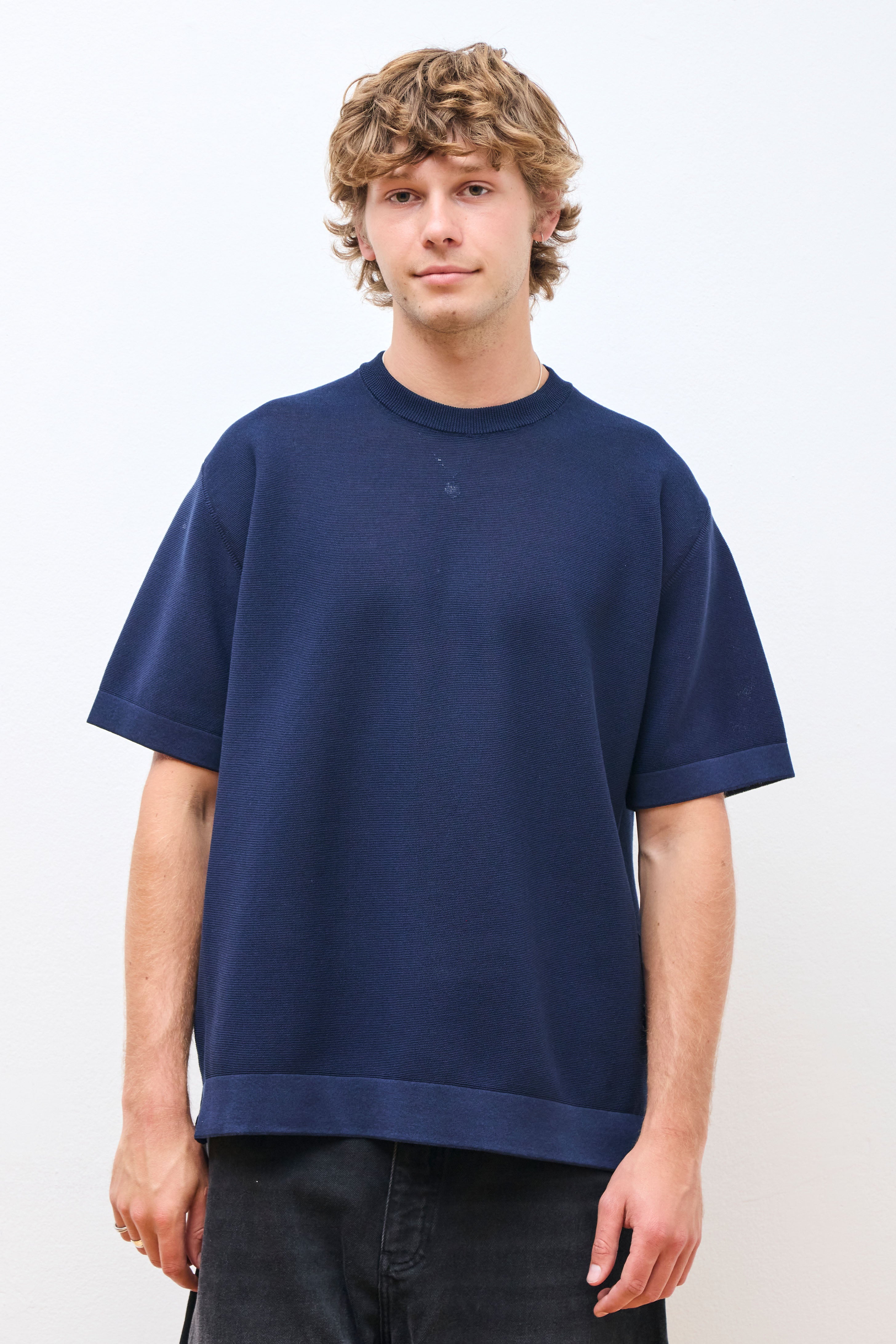 TC High Gauge Short Sleeve Tee Shirt Navy