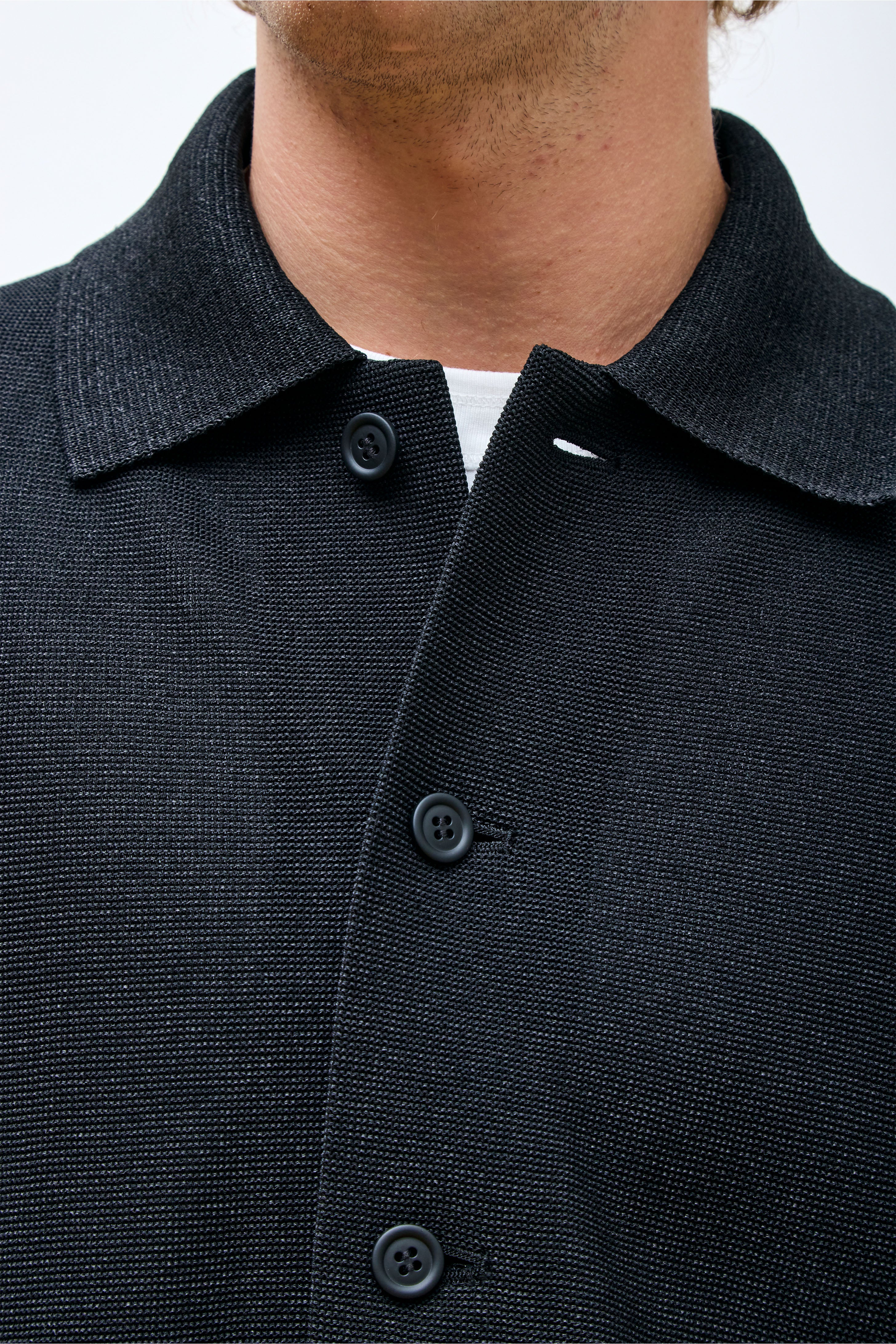 Washi Shirt Jacket Black