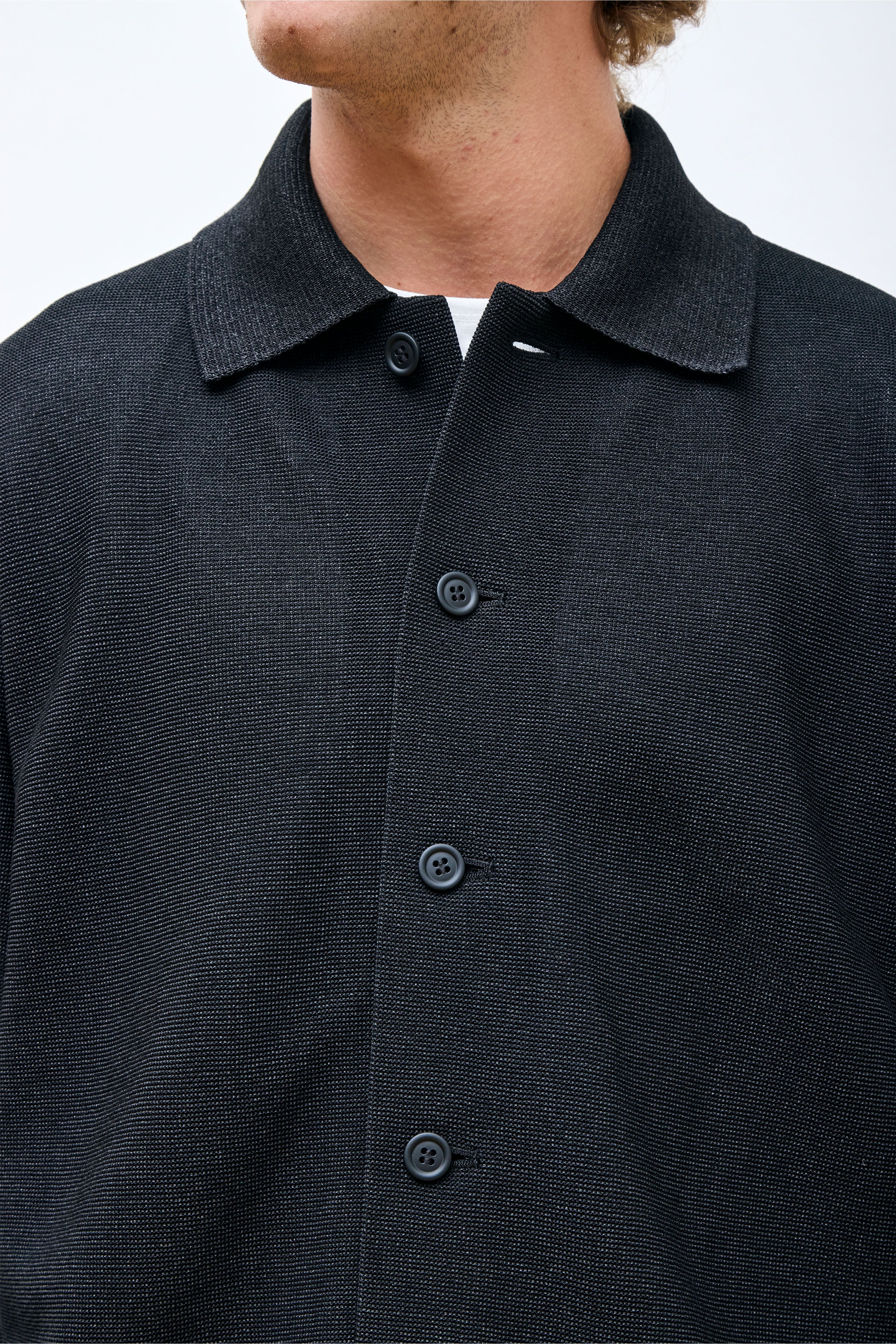 Washi Shirt Jacket Black