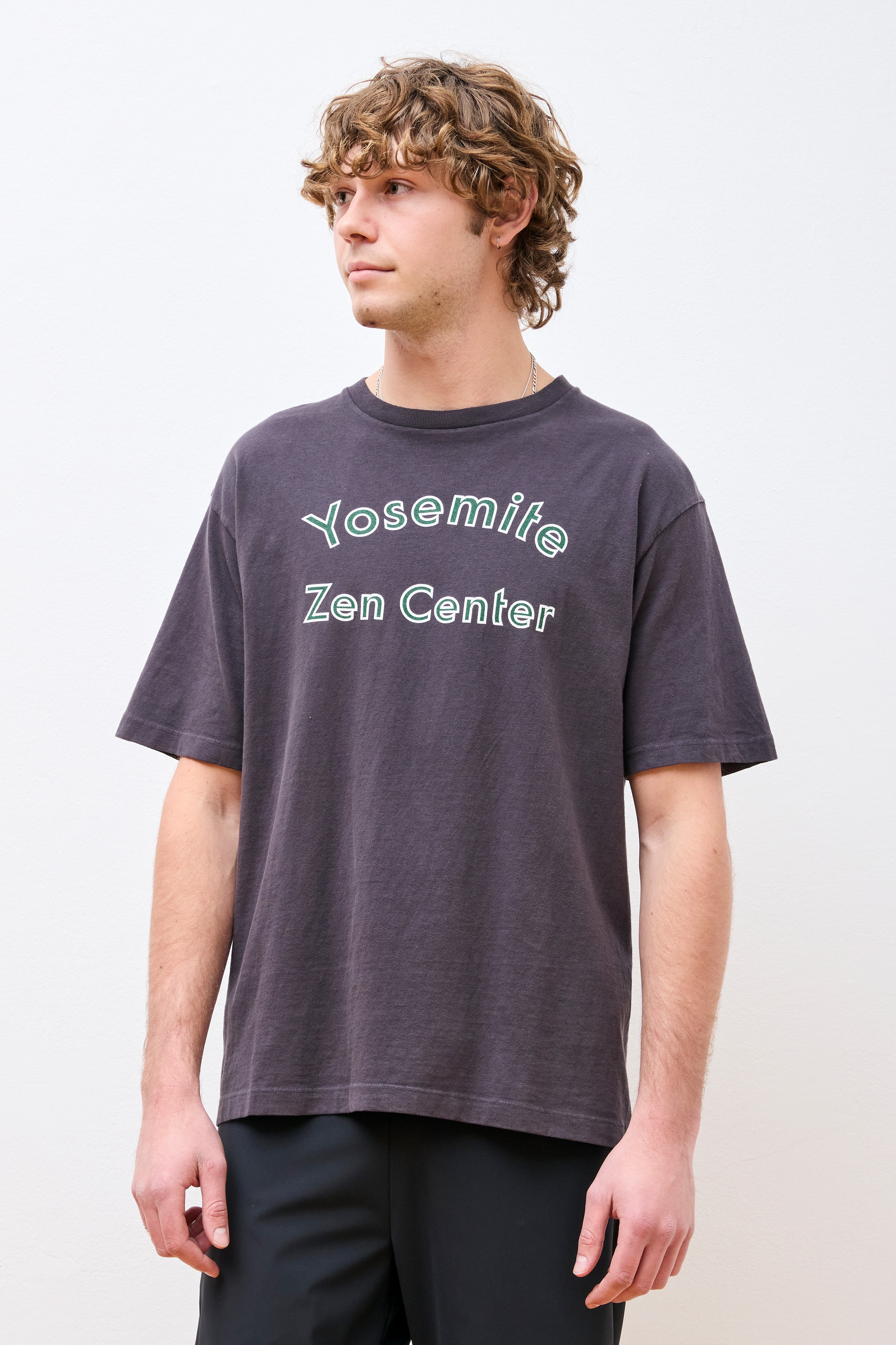 California Cotton Tee Black Yosemite