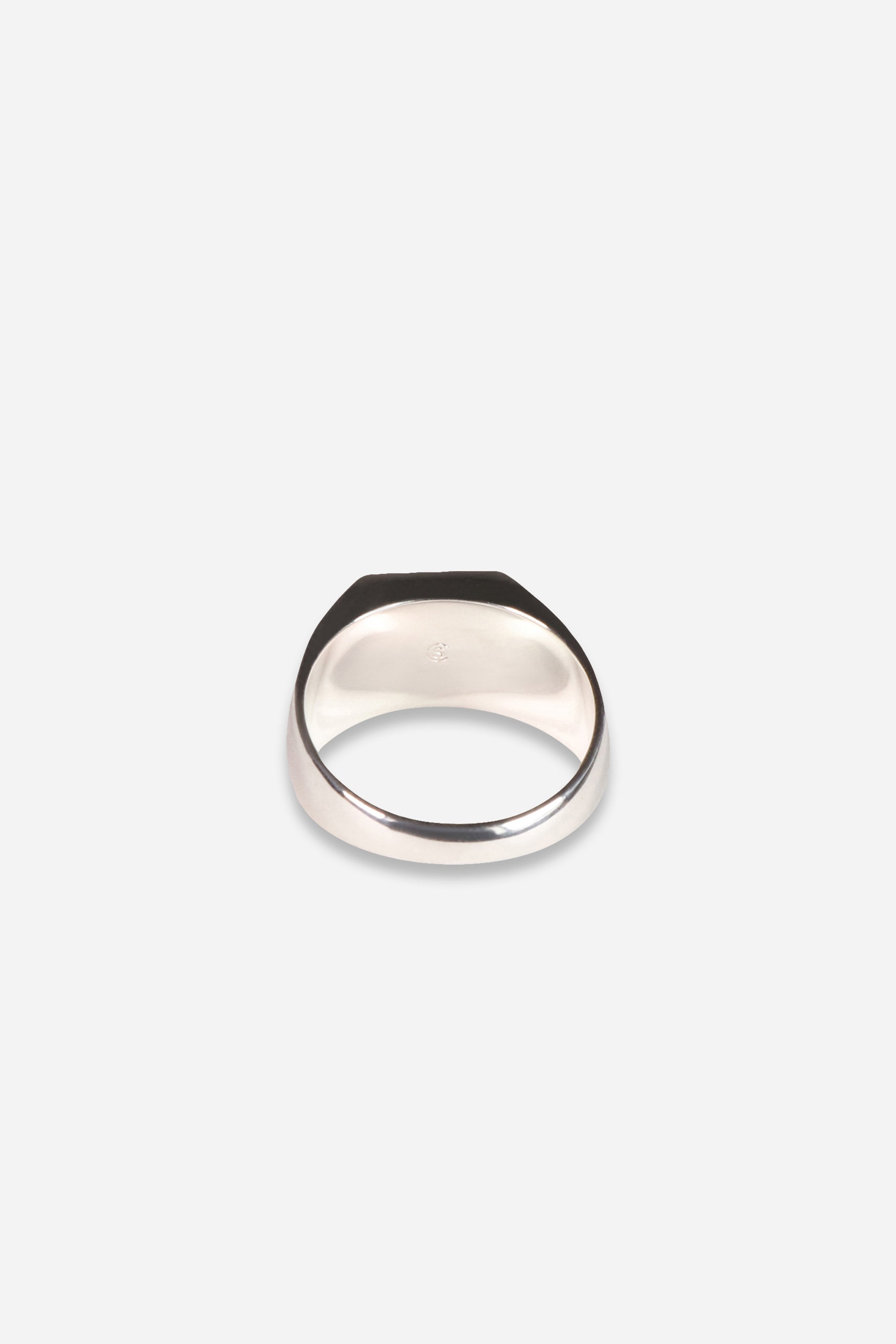 Diamond Signet Ring 925 Sterling Silver