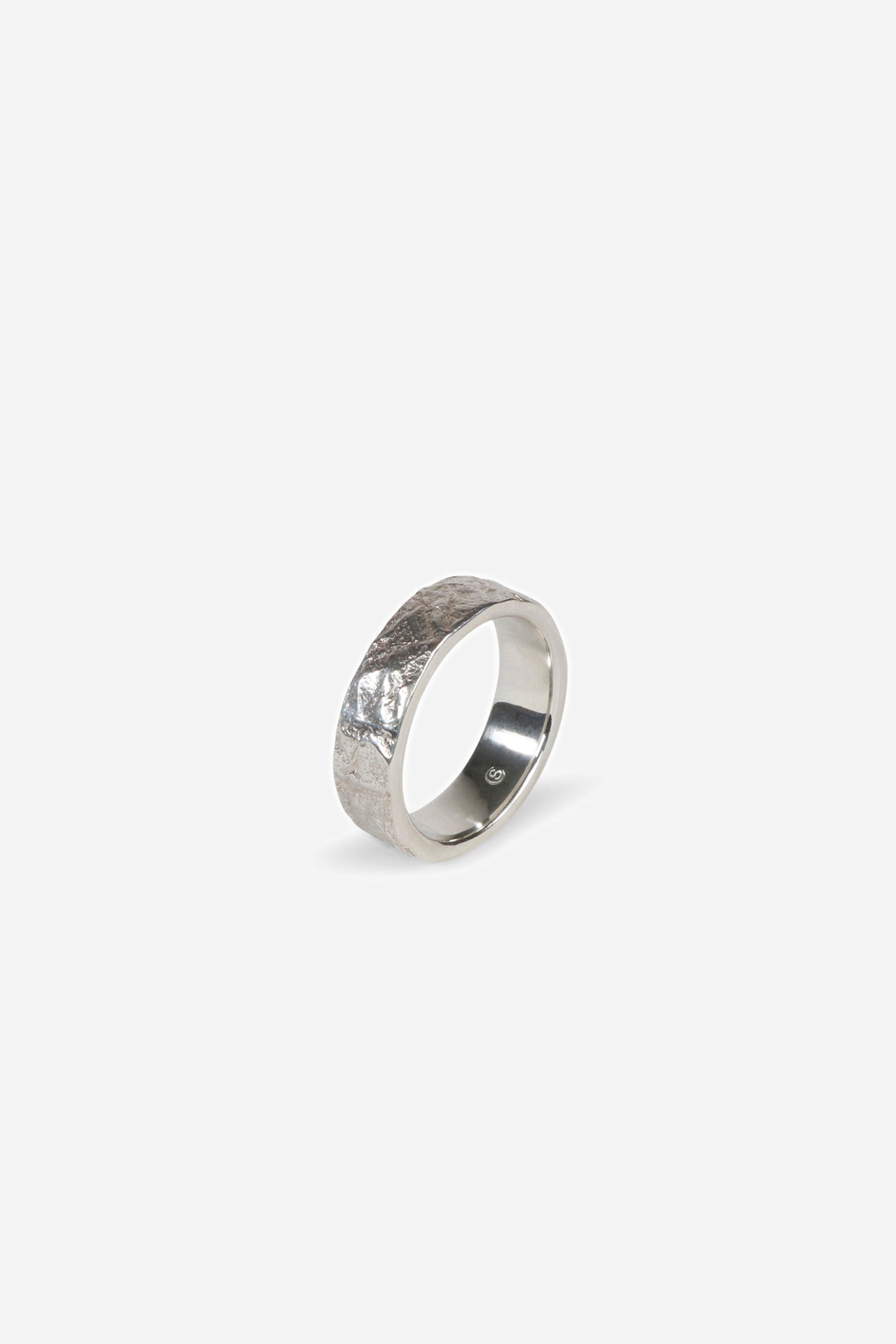 Type 004 Crumple Ring 925 Sterling Silver