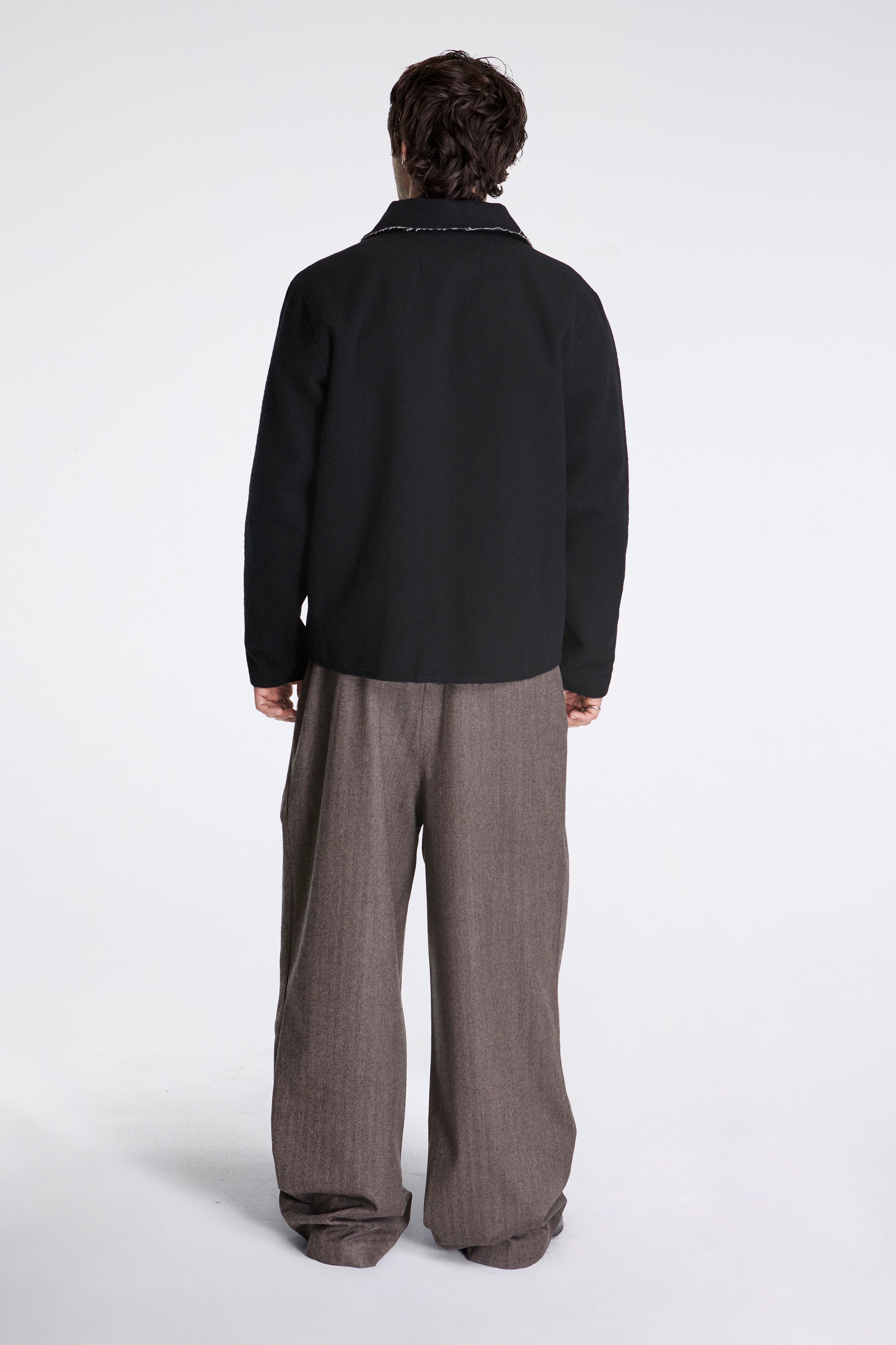 Fitted Simple Jacket Black