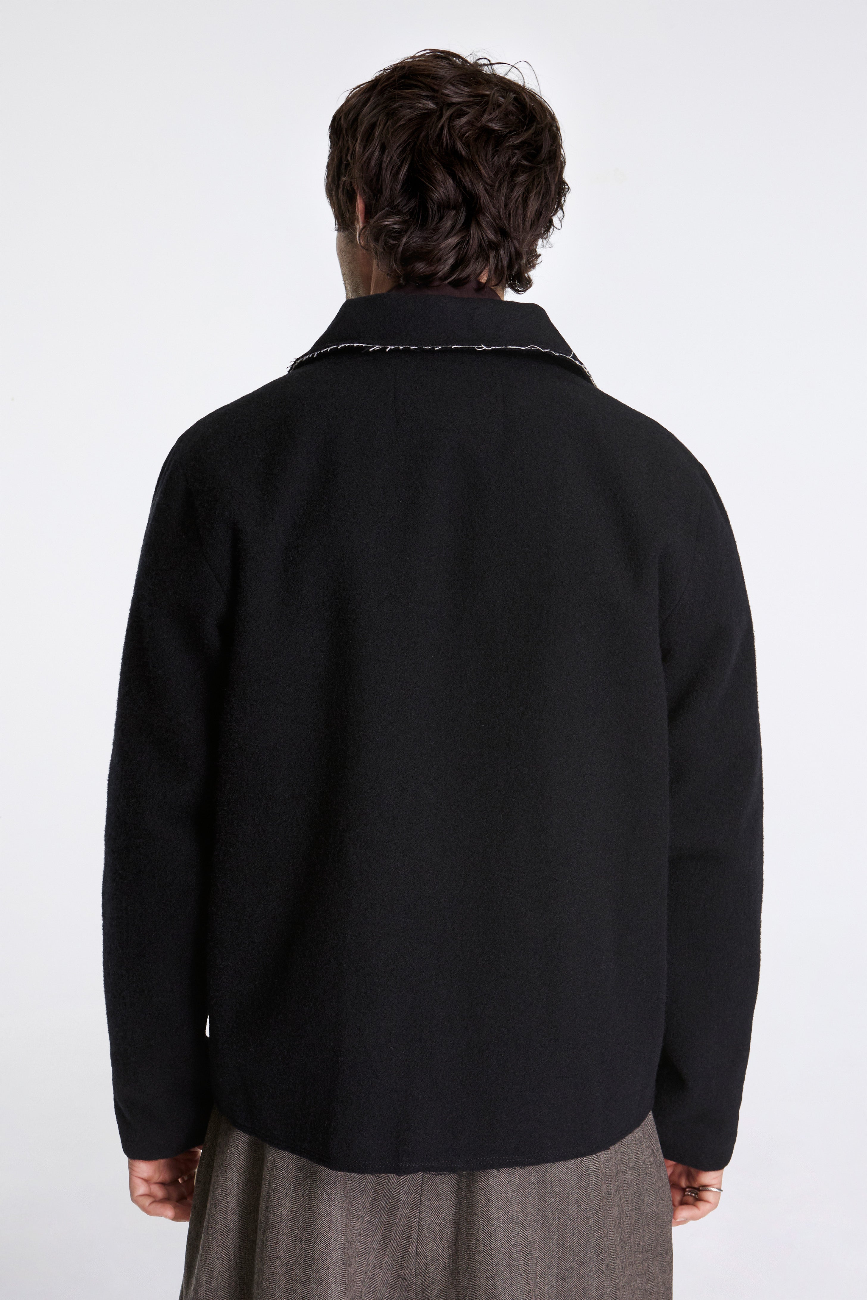 Fitted Simple Jacket Black