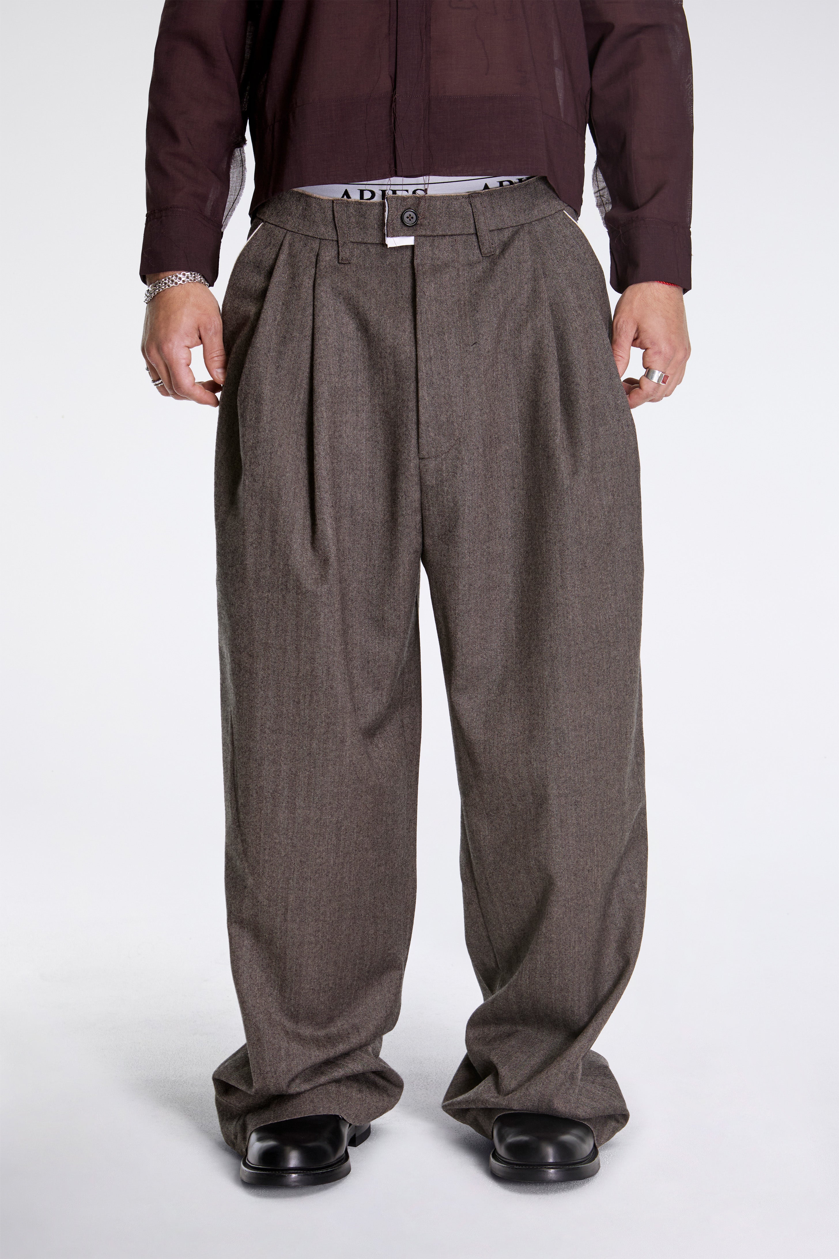 Suit Pants Herringbone