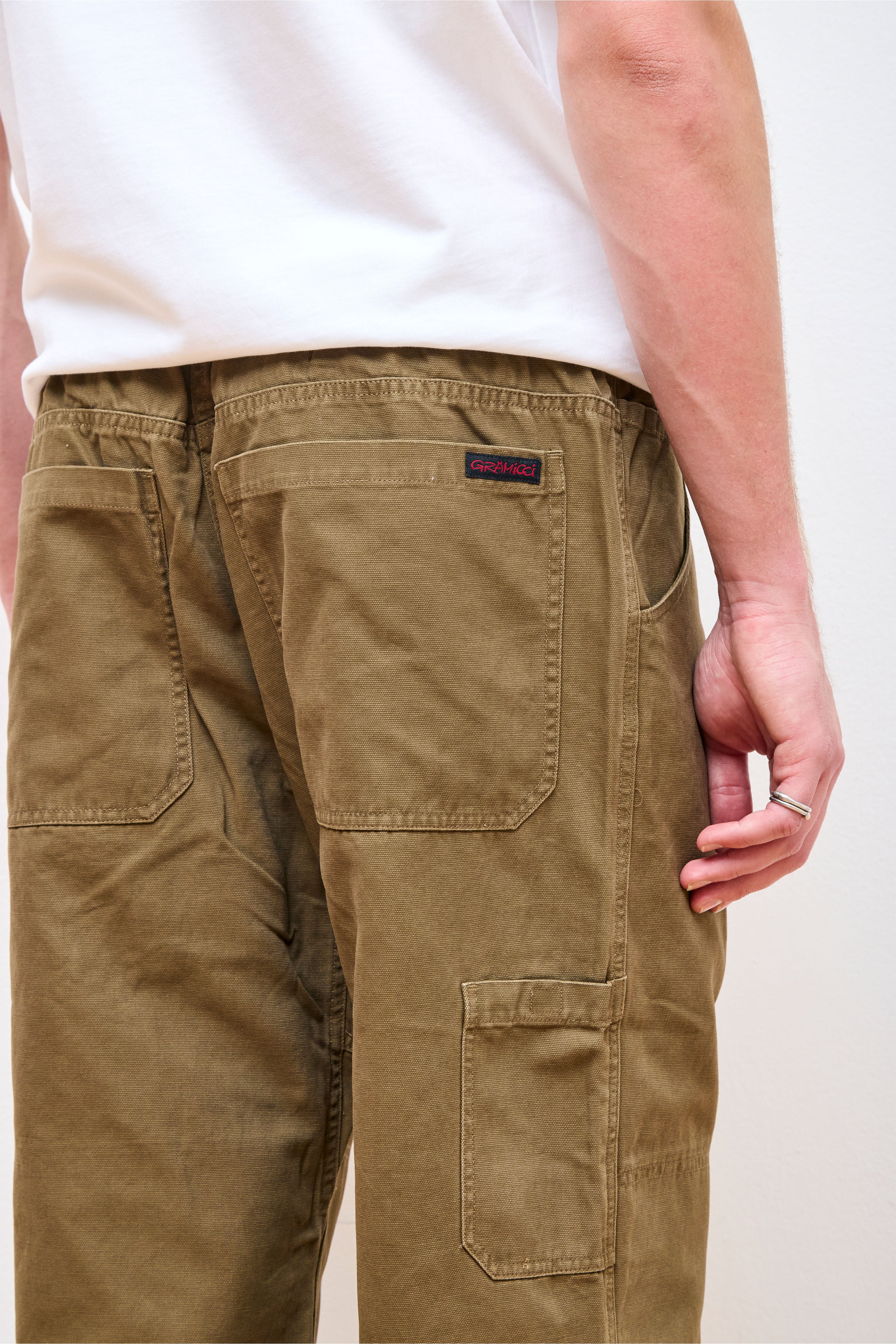 Canvas Double Knee Pant Dusted Olive