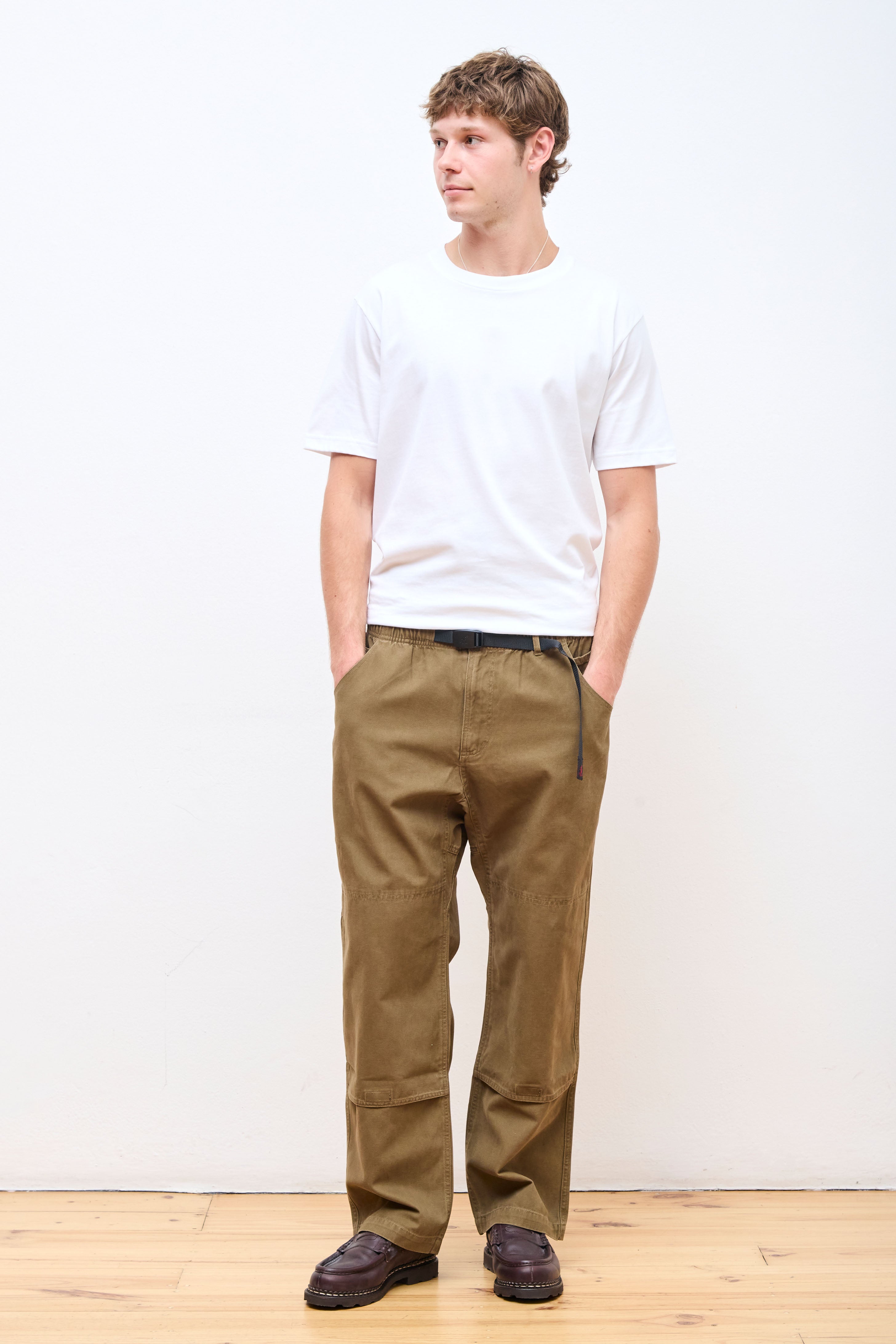 Canvas Double Knee Pant Dusted Olive