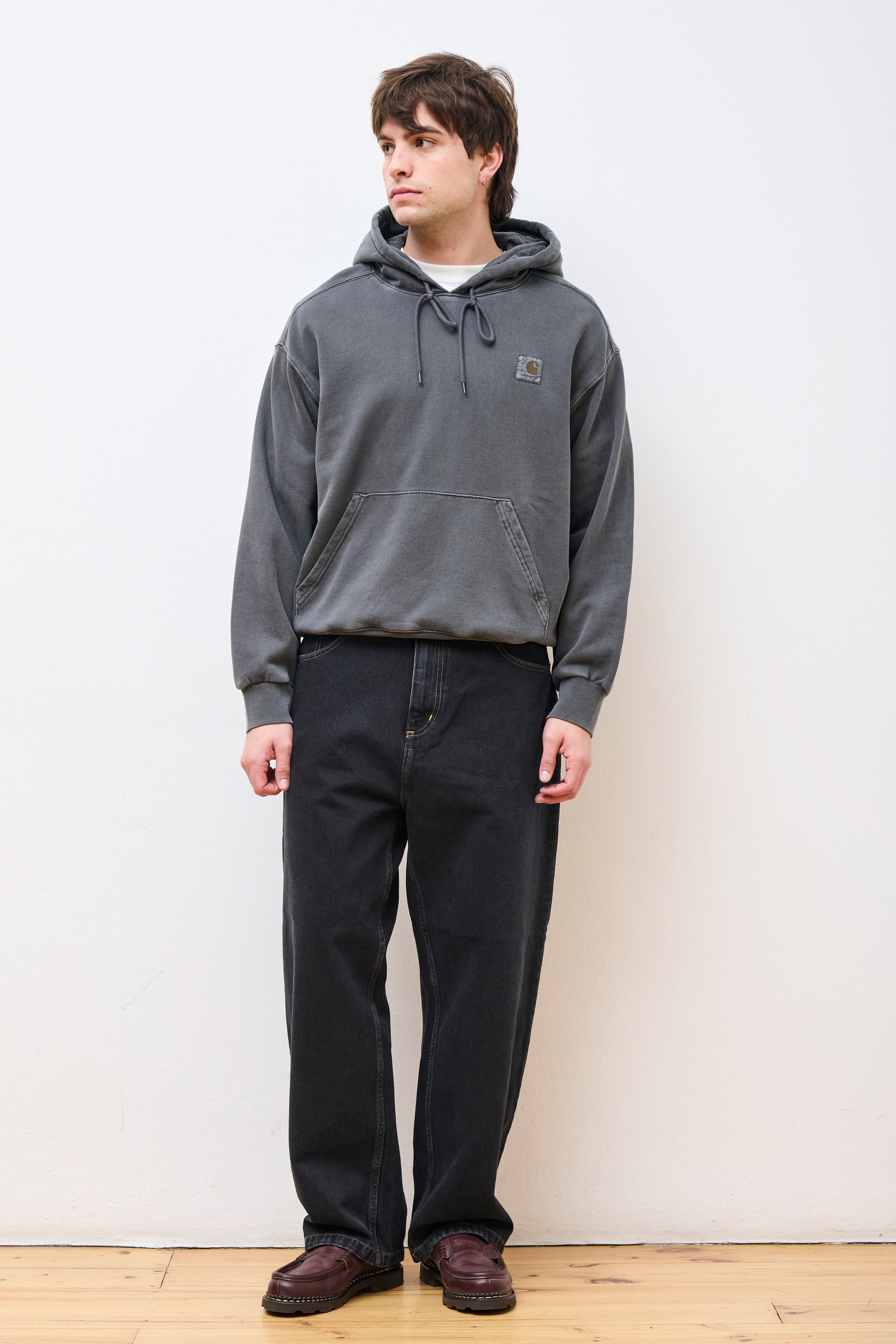 Carhartt WIP Hooded Nelson Sweat Graphite