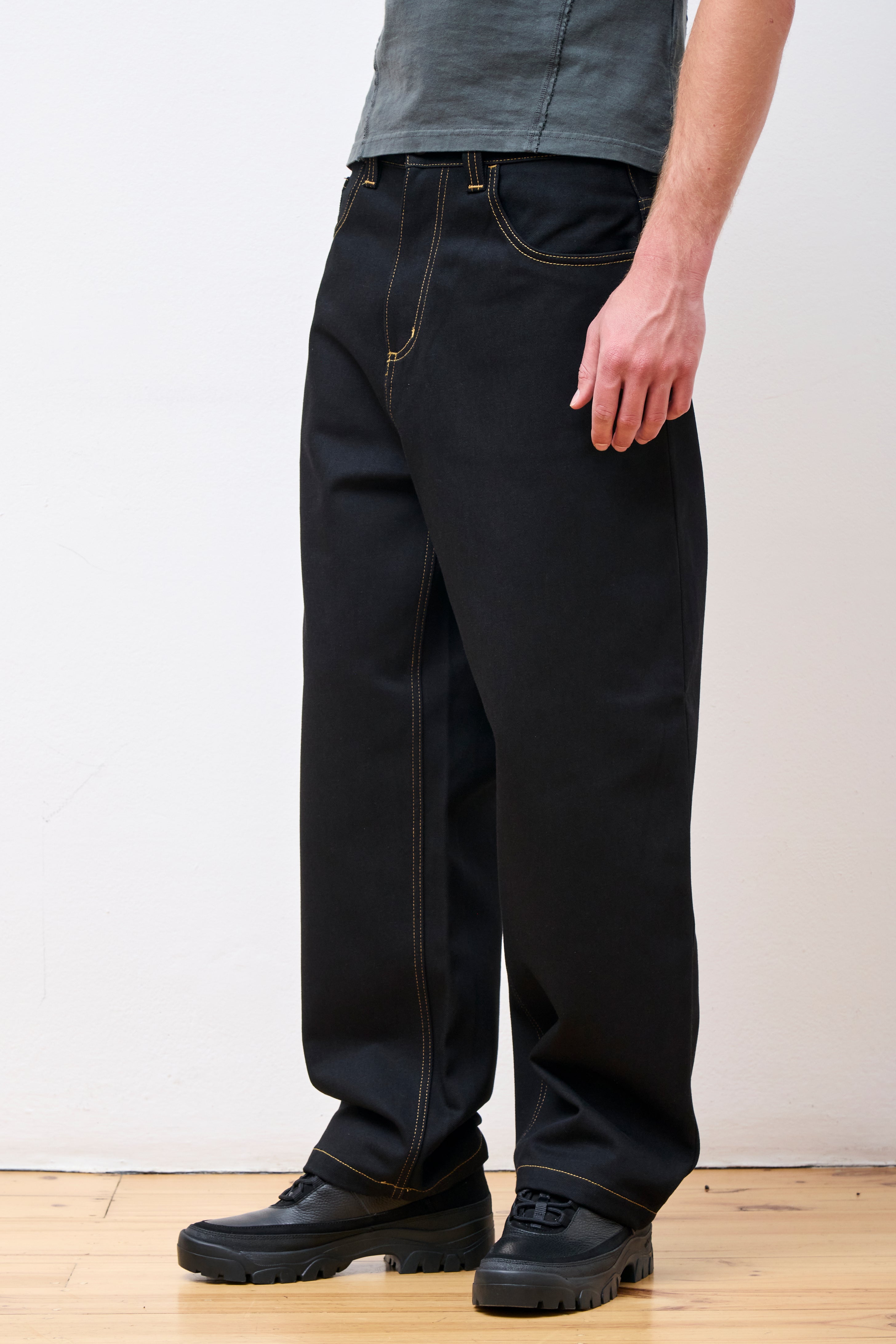 Brandon Pant Black Rigid