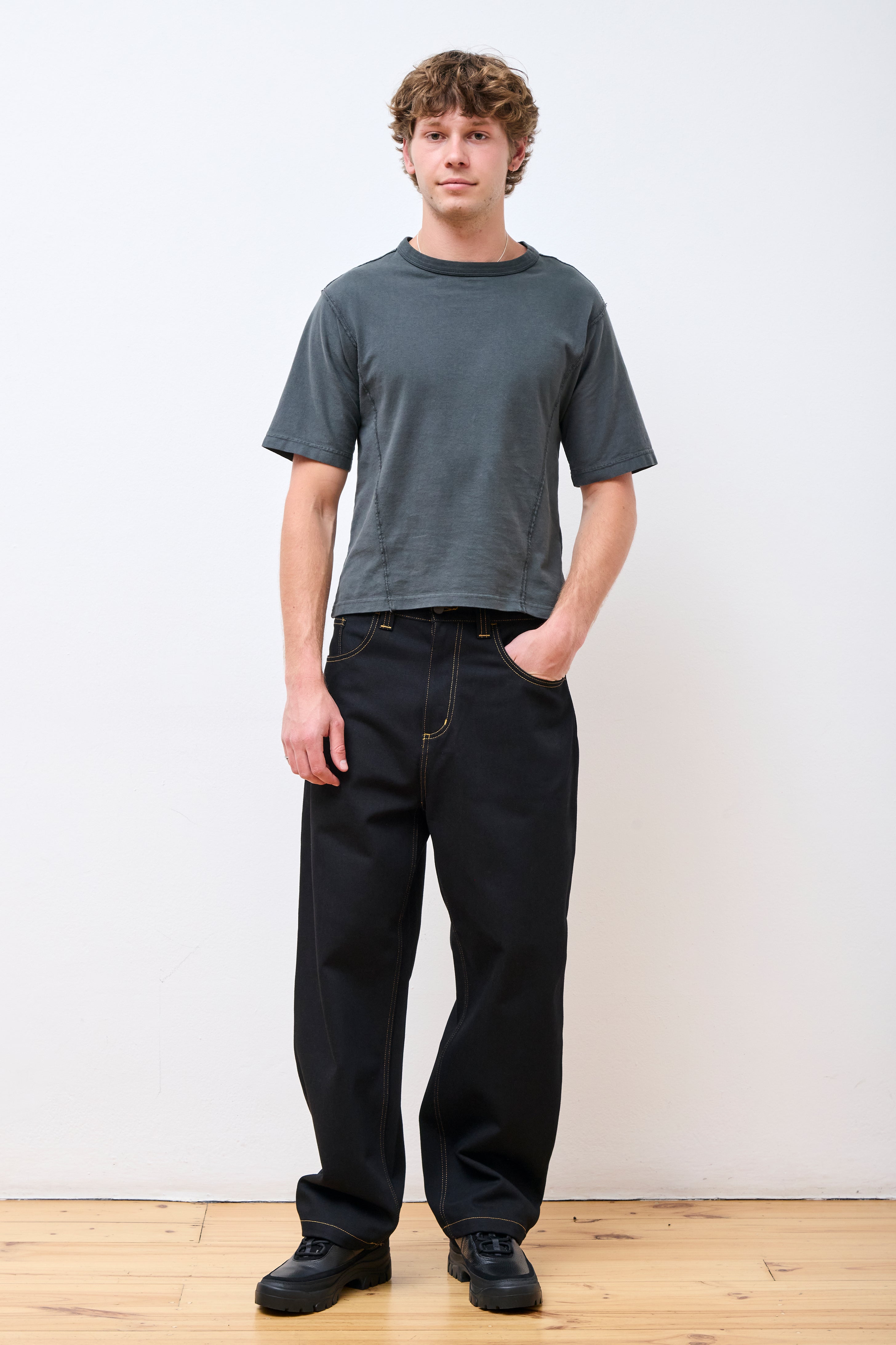 Brandon Pant Black Rigid