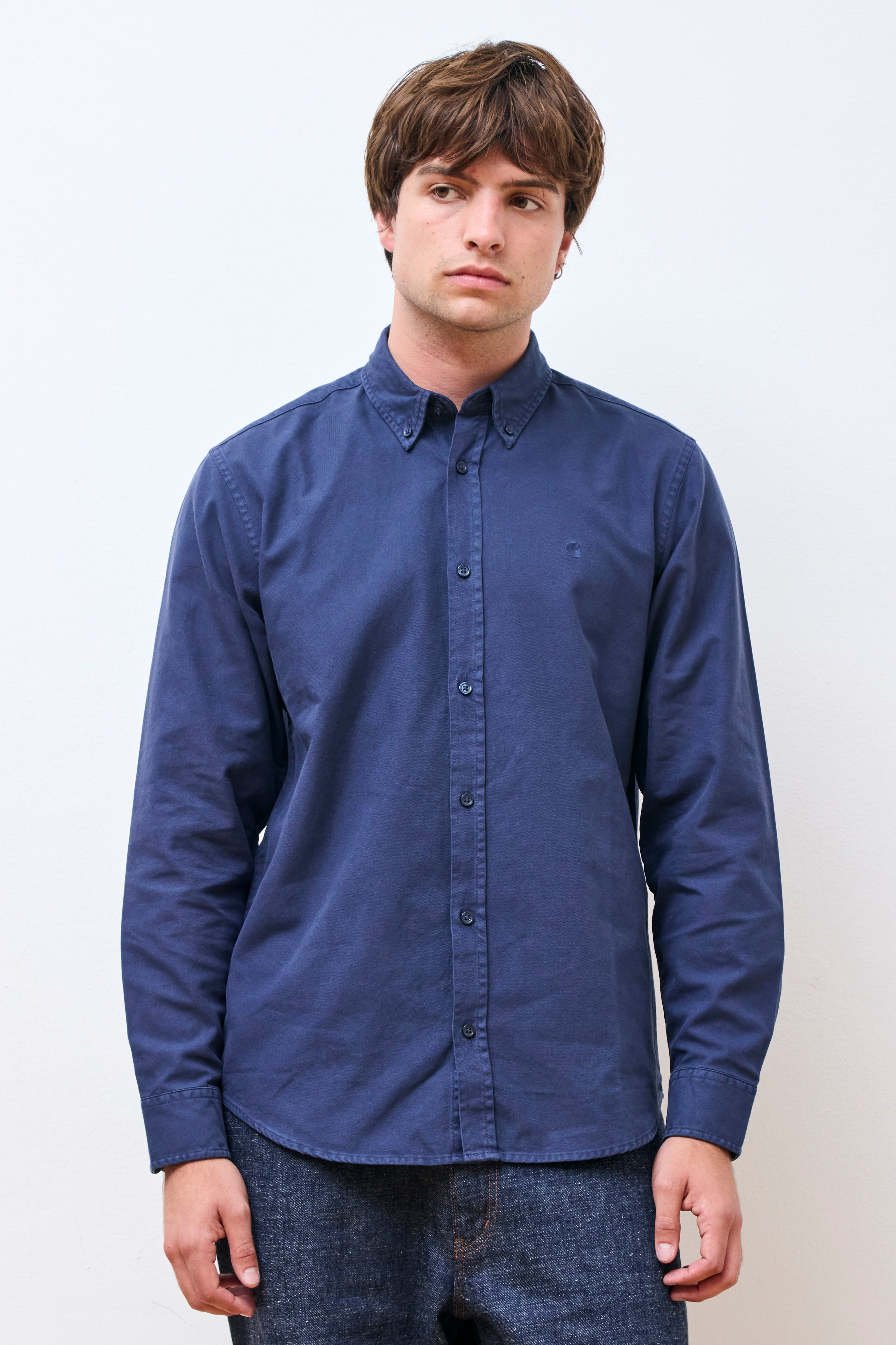 L/S Bolton Shirt Air Force Blue GD