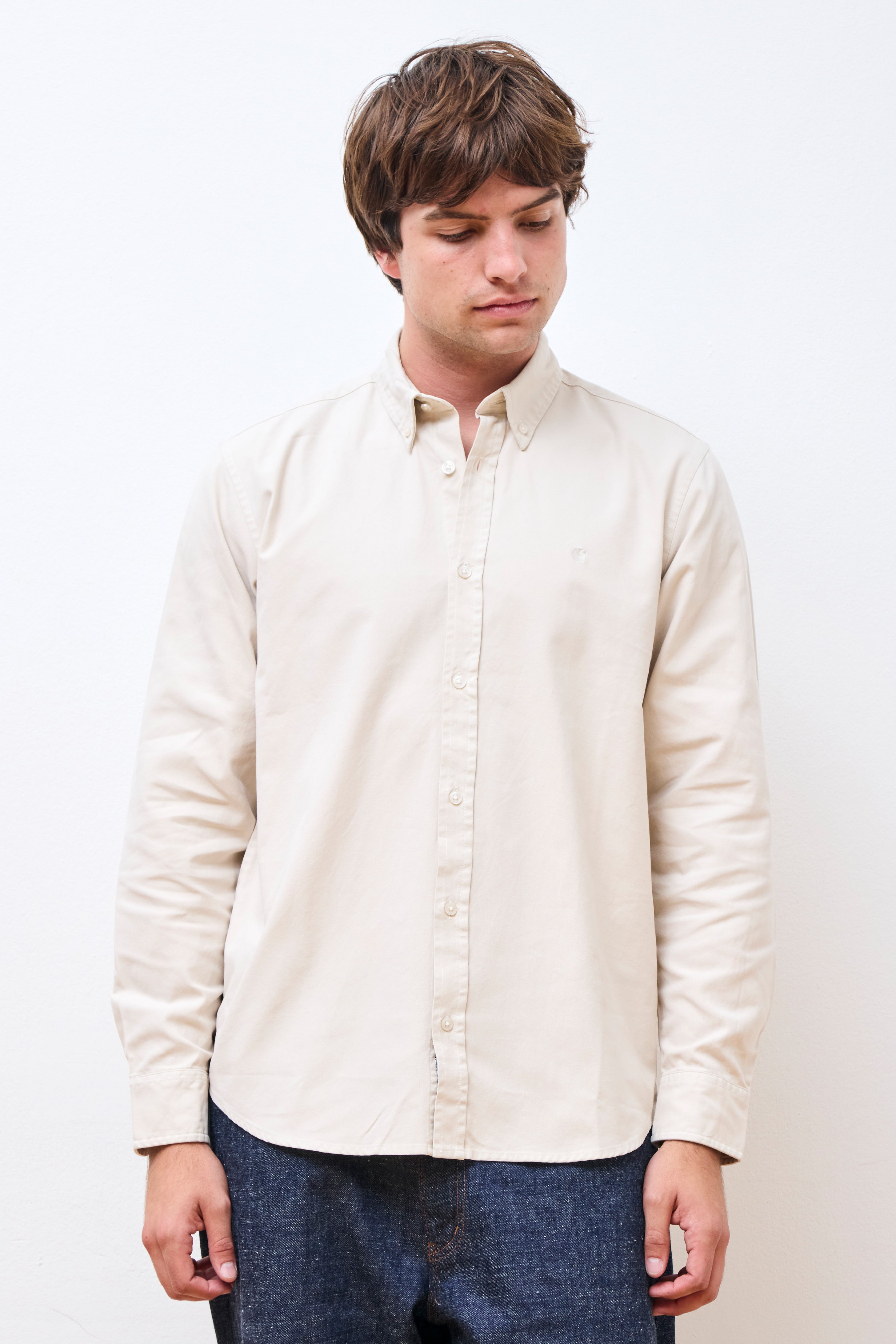 L/S Bolton Shirt Moonbeam GD