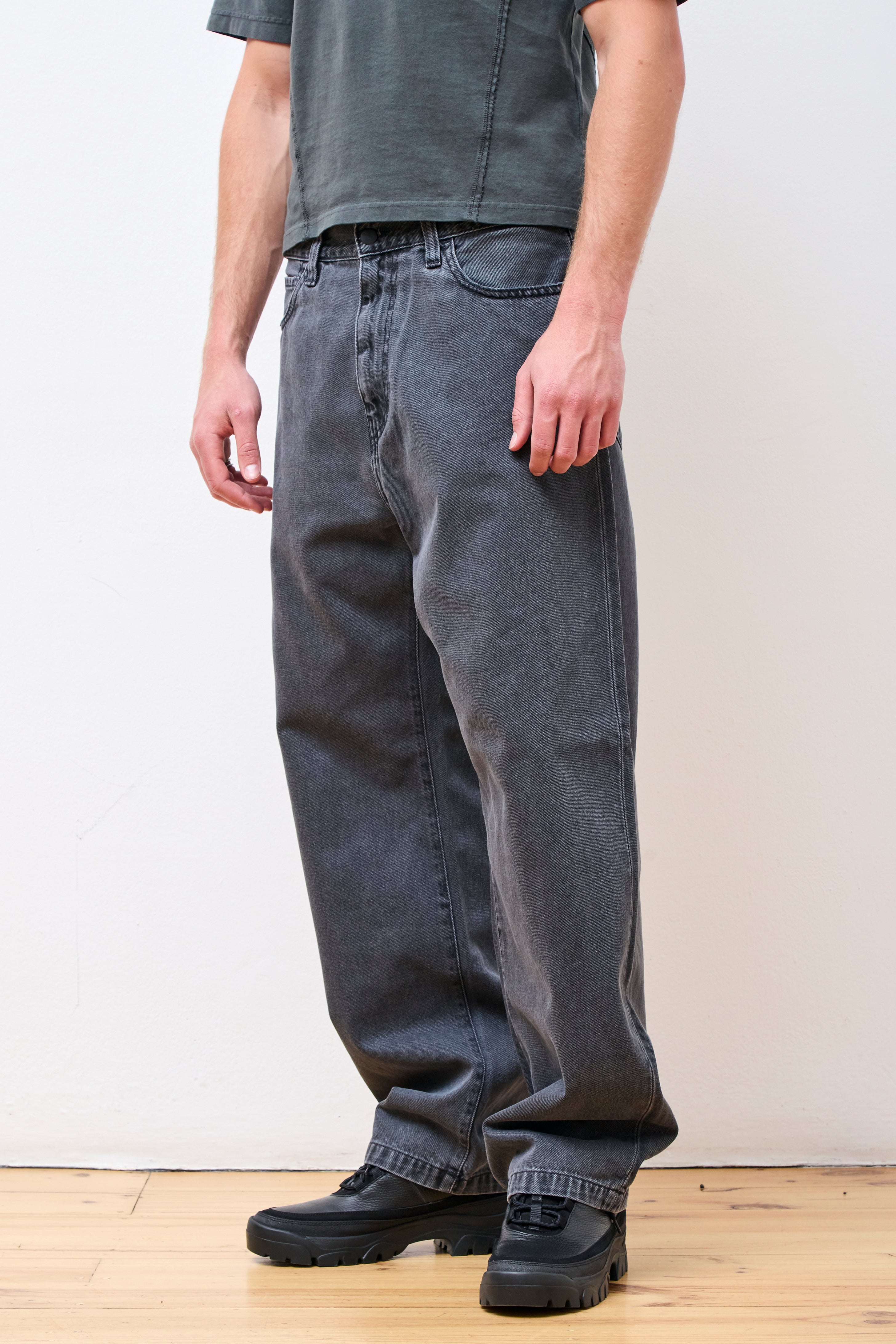 Landon Pant Black Heavy Stone Wash