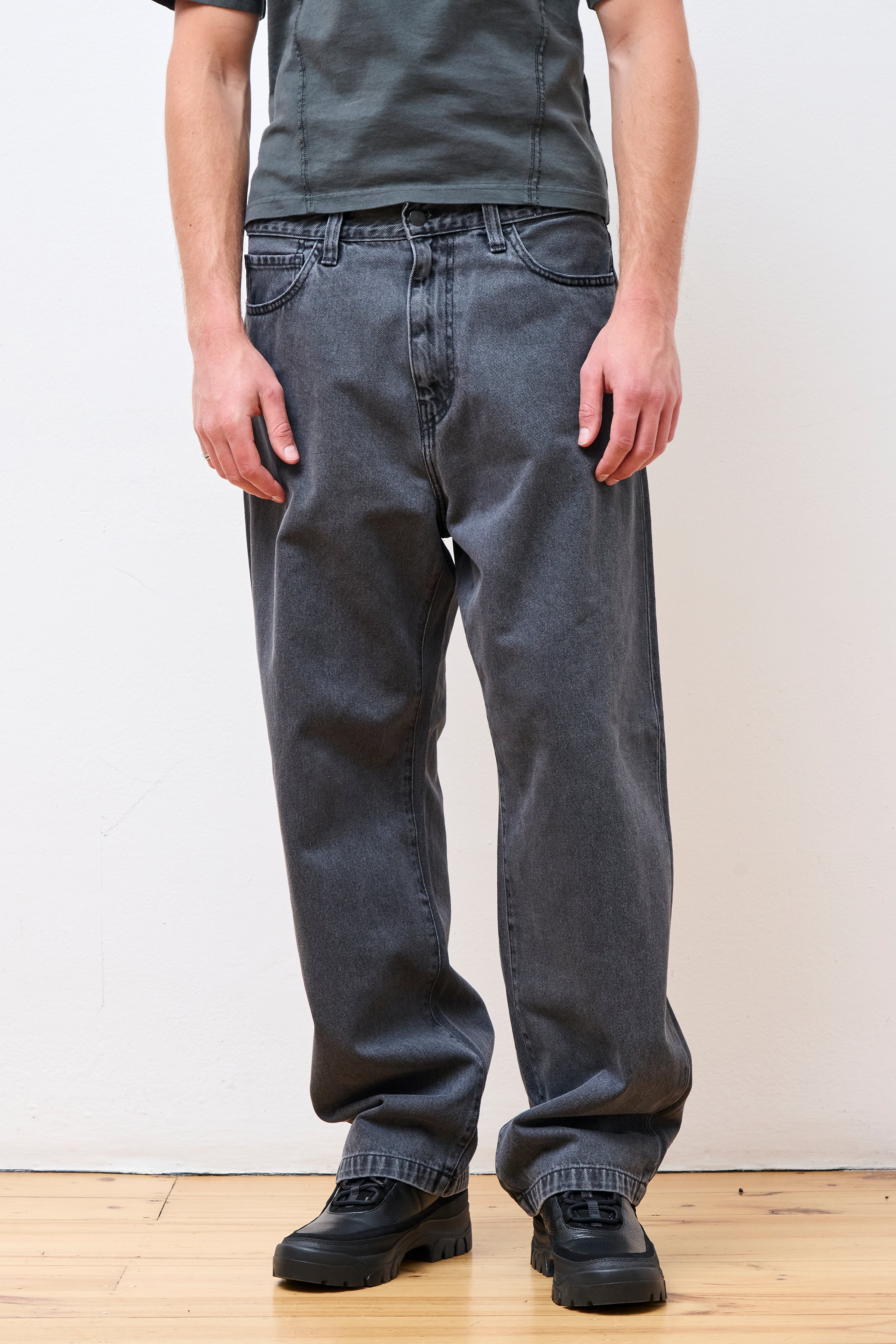 Landon Pant Black Heavy Stone Wash