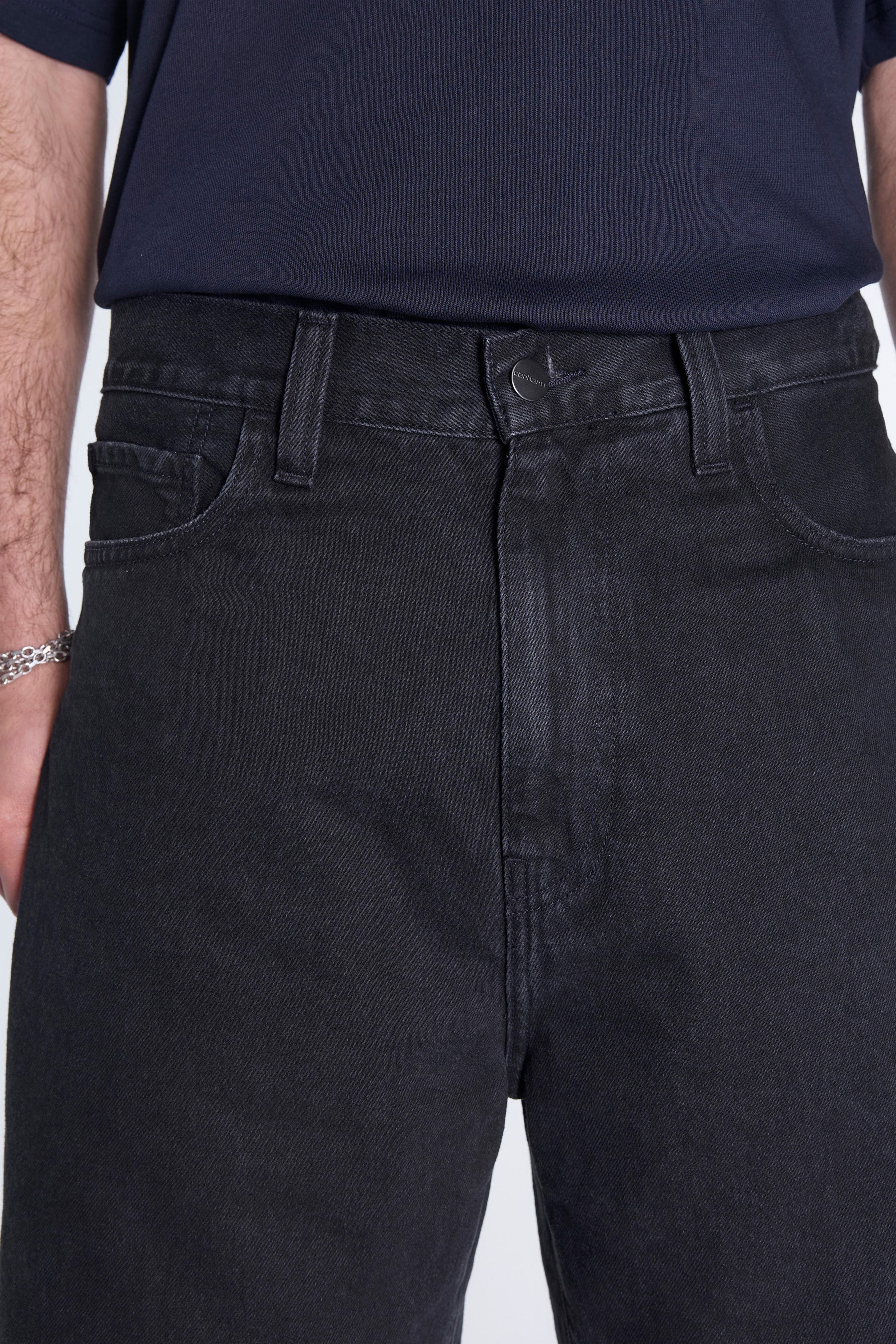 Landon Short Black Stone Washed
