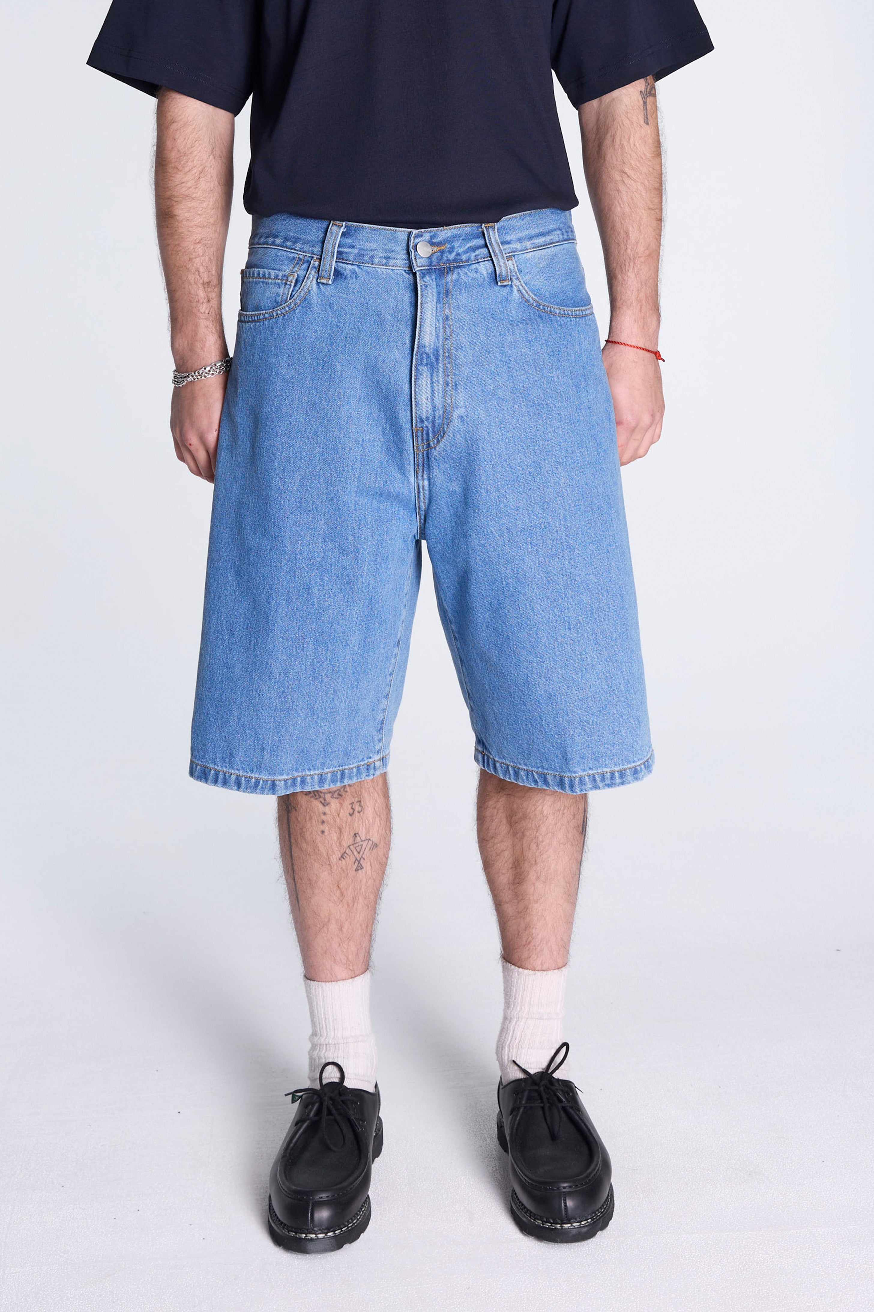 Landon Short Blue Heavy Stone Wash