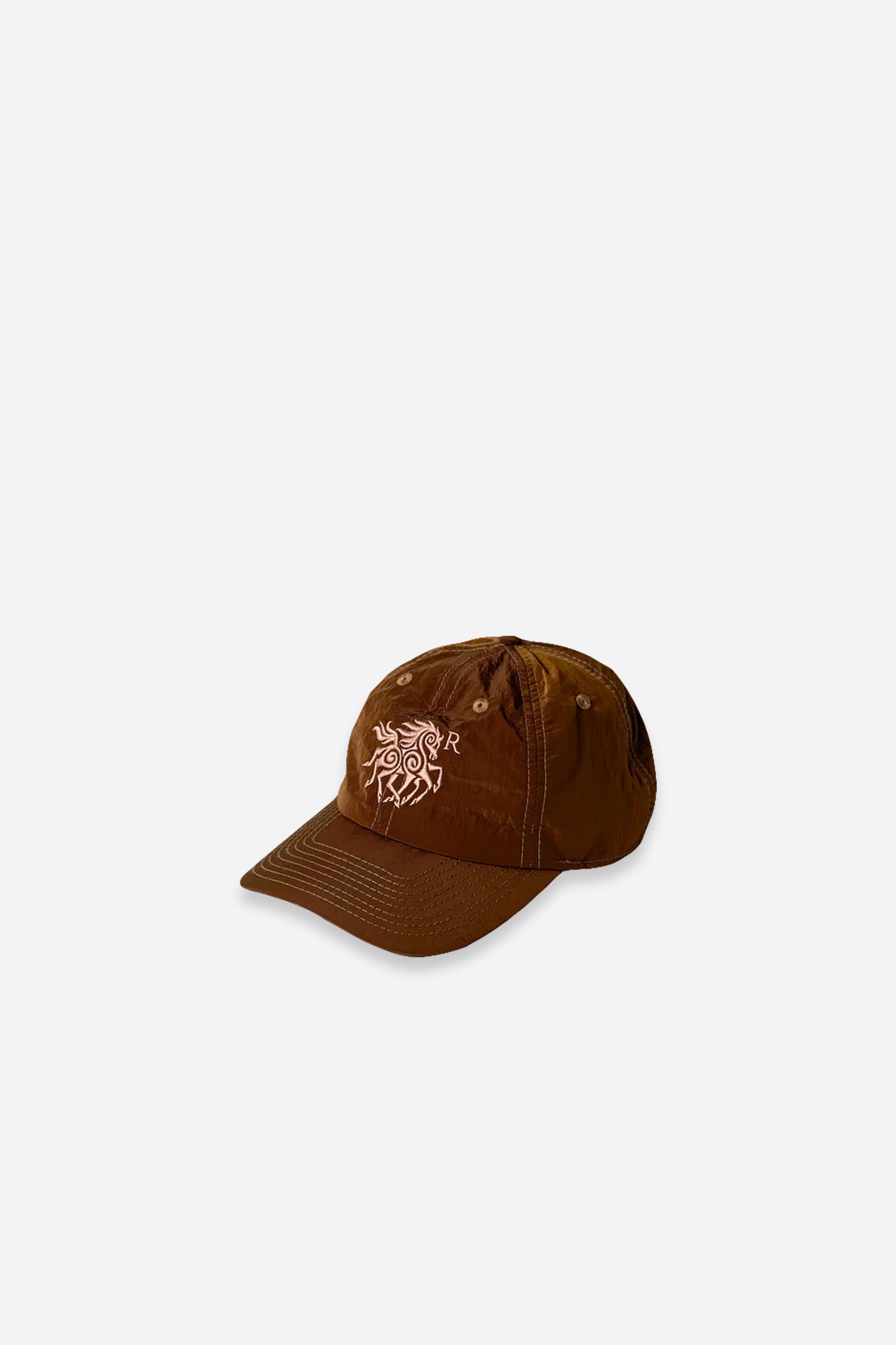 Cascade Baseball Hat Horse Logo Black Coffee