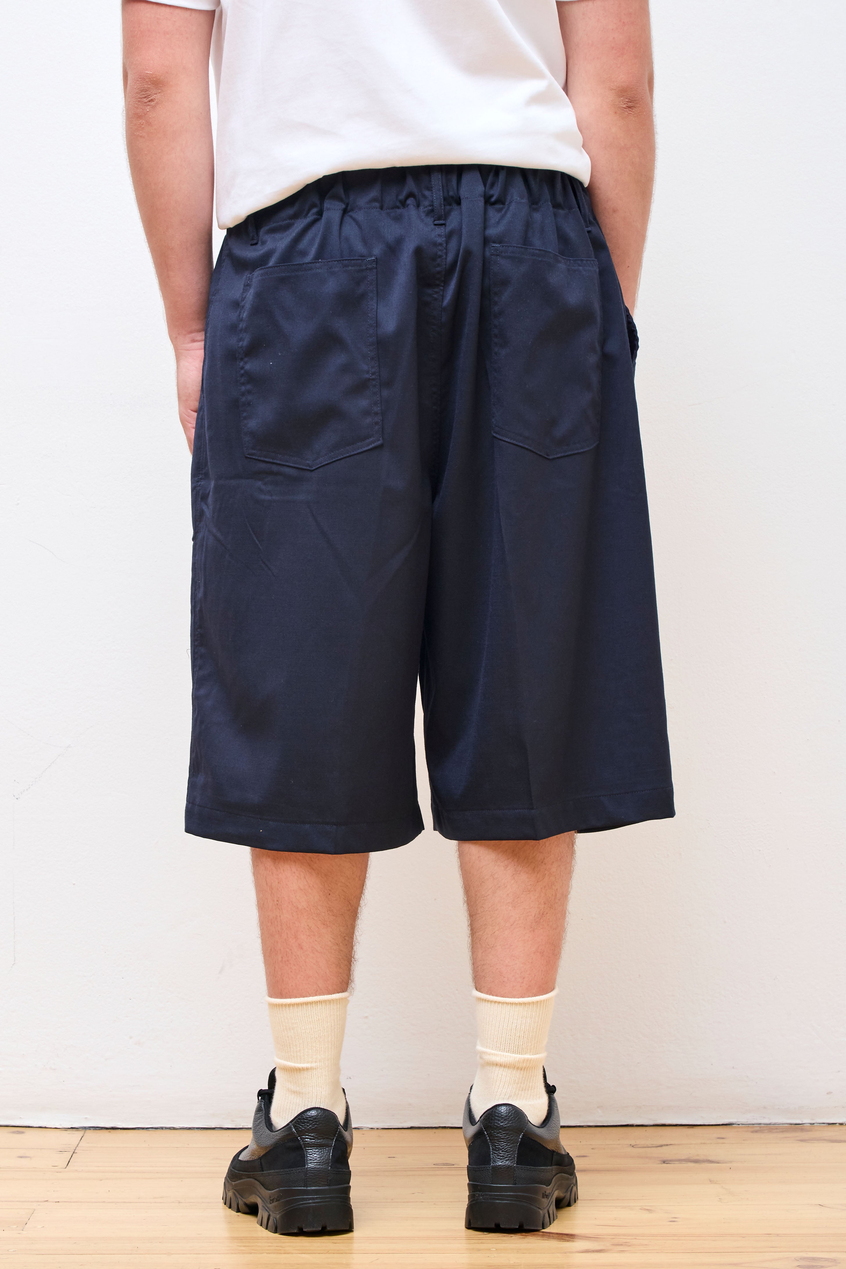 Circular Shorts Navy