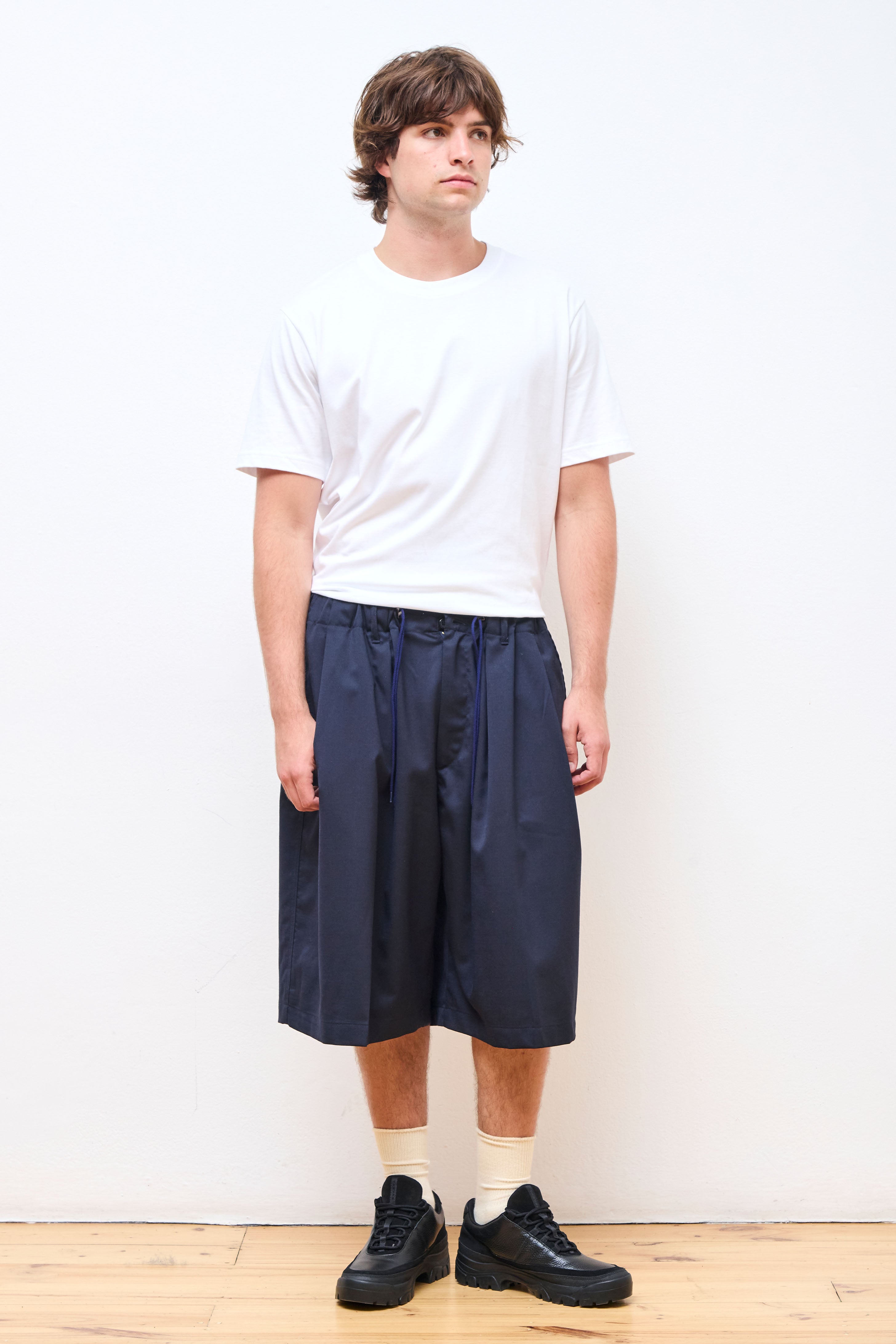 Circular Shorts Navy