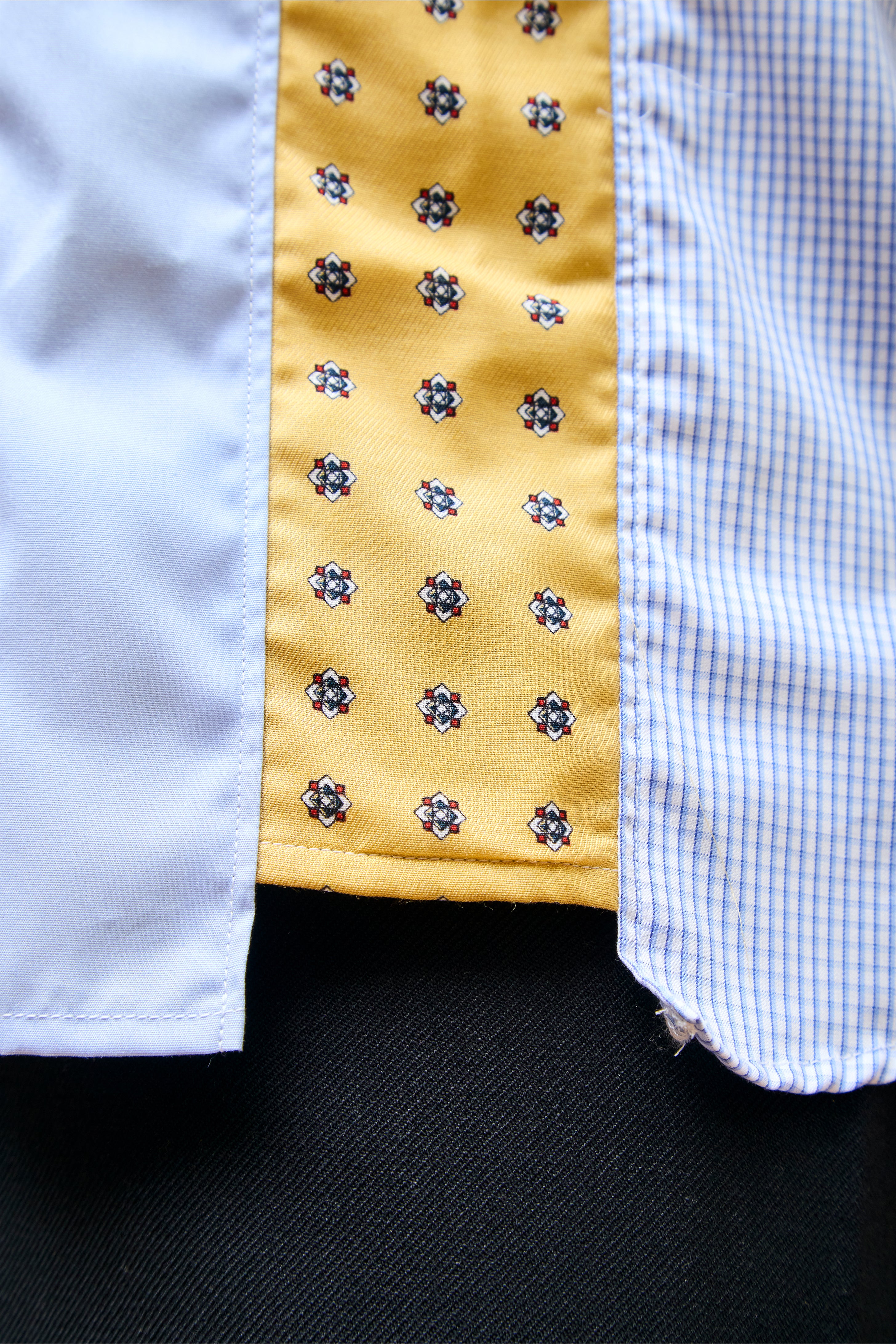 Cotton Check Multi SS Shirt White/Sax/Navy
