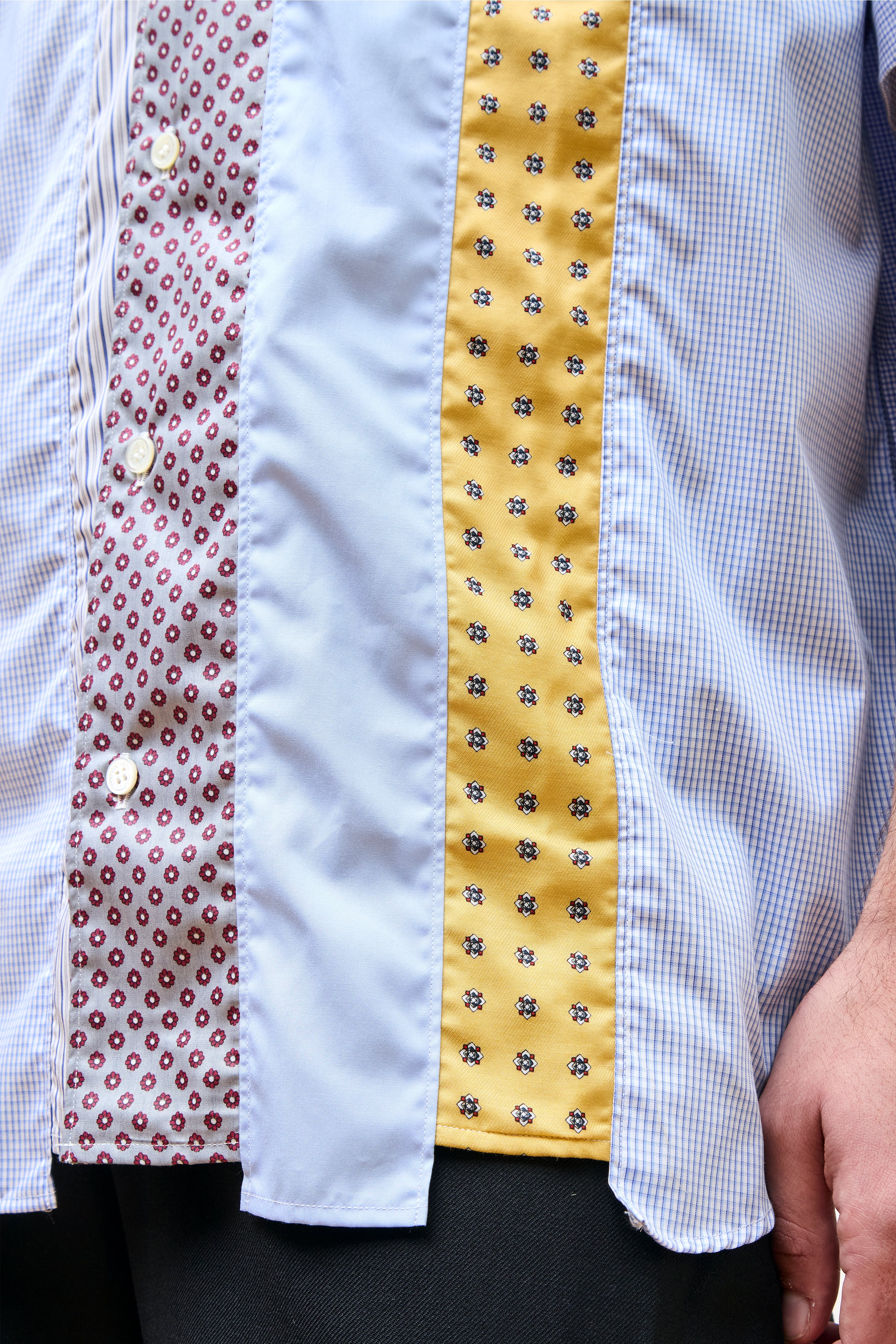 Cotton Check Multi SS Shirt White/Sax/Navy