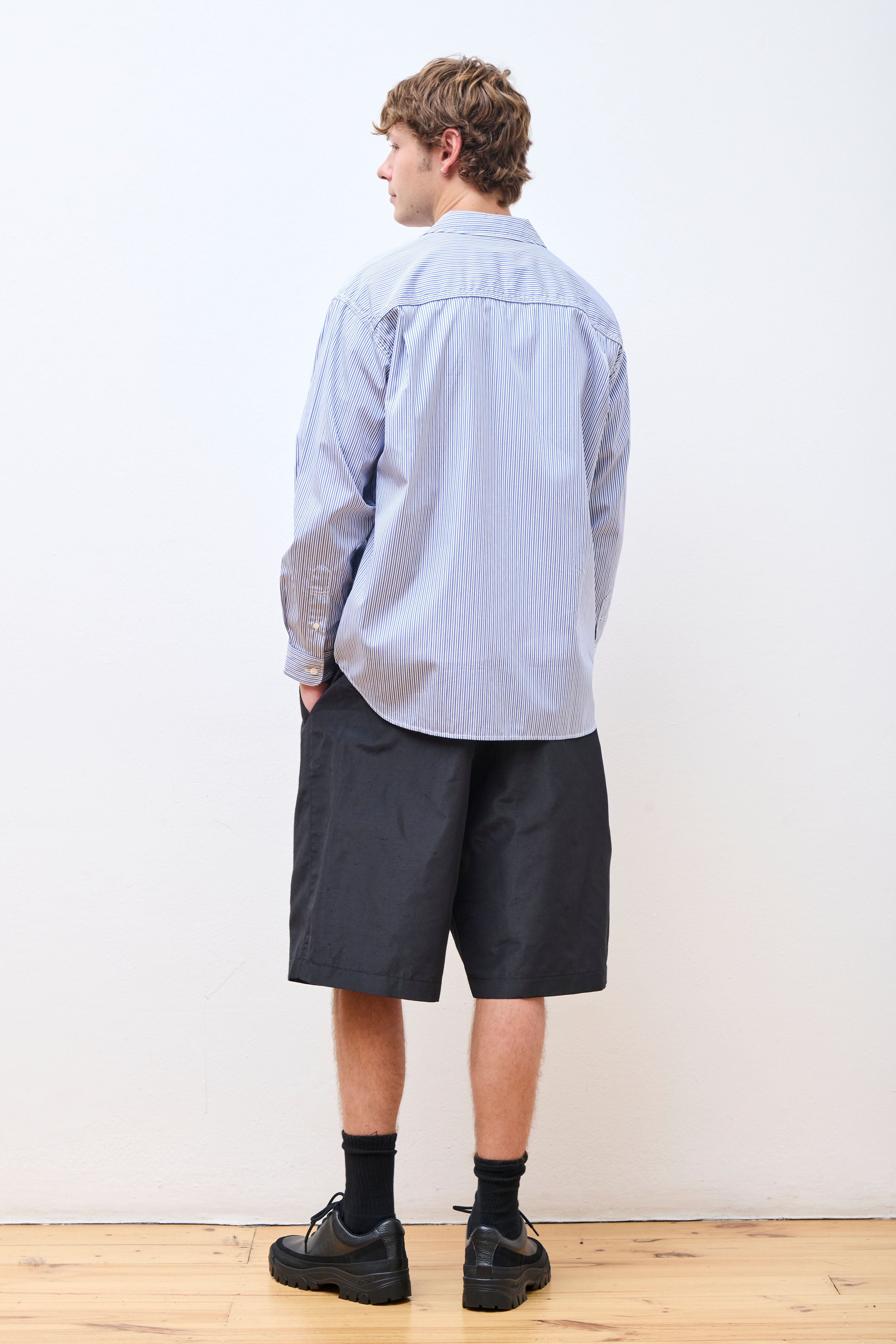 Linen Shorts Black