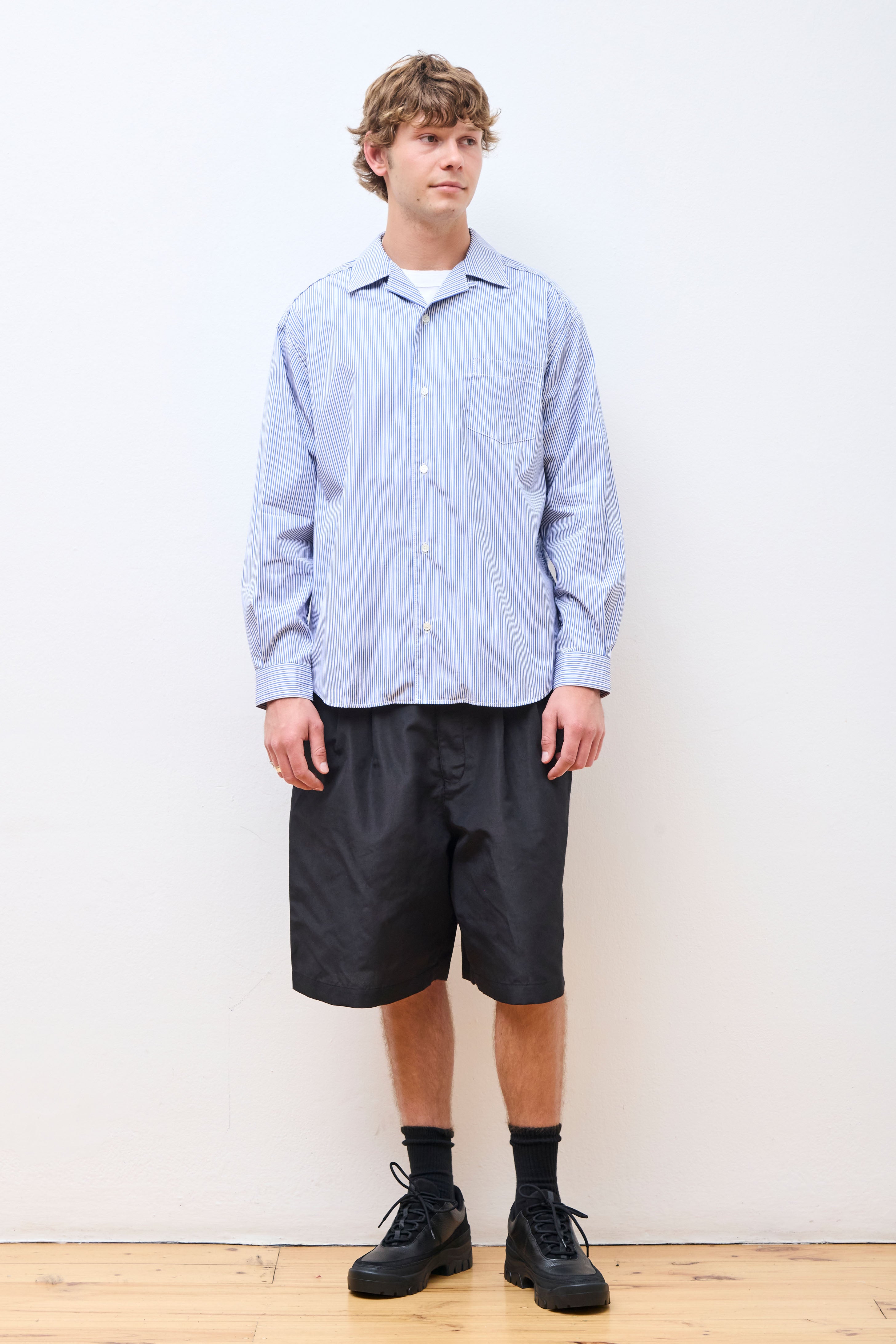 Linen Shorts Black