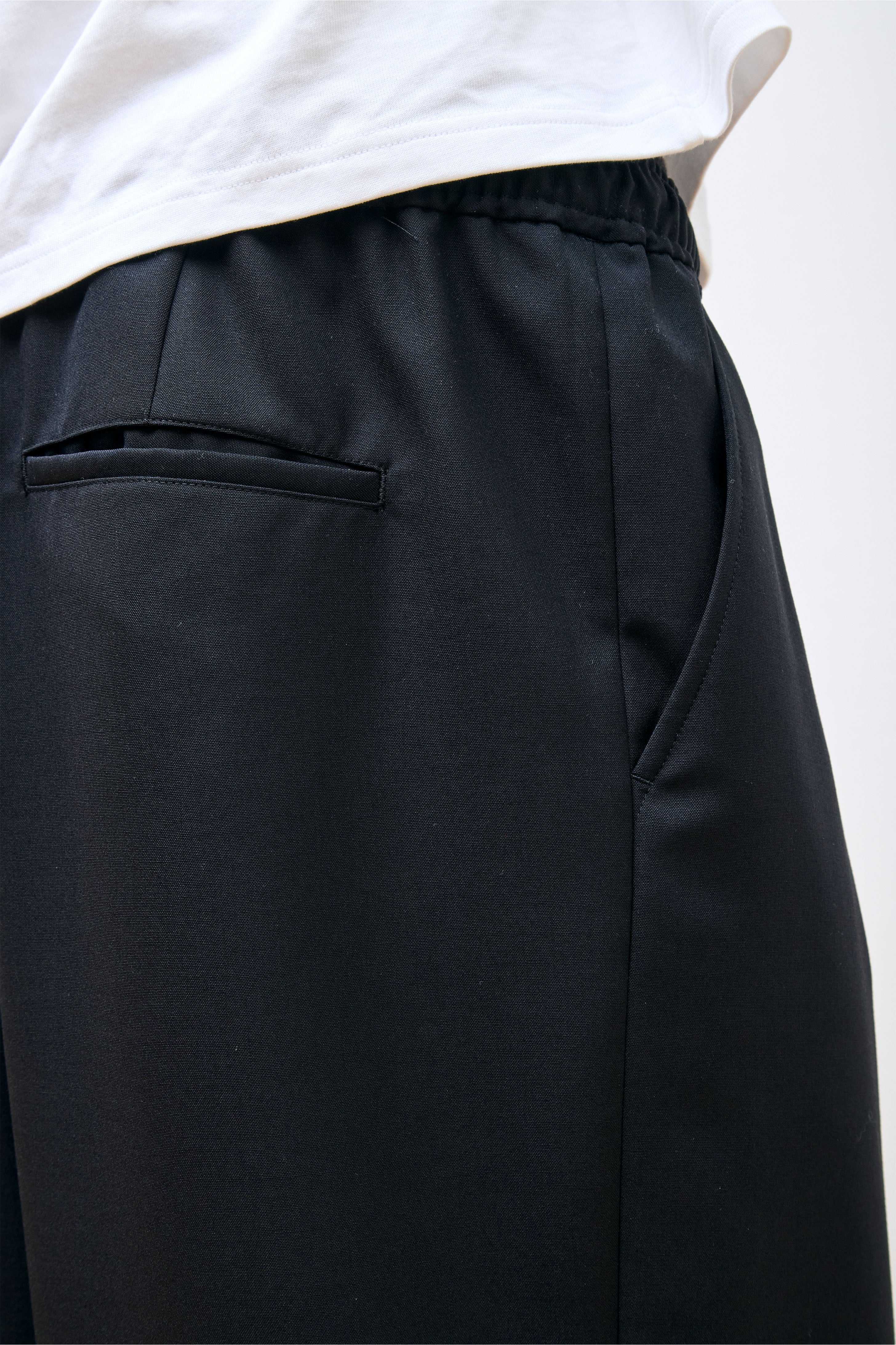 Wool Trousers Black