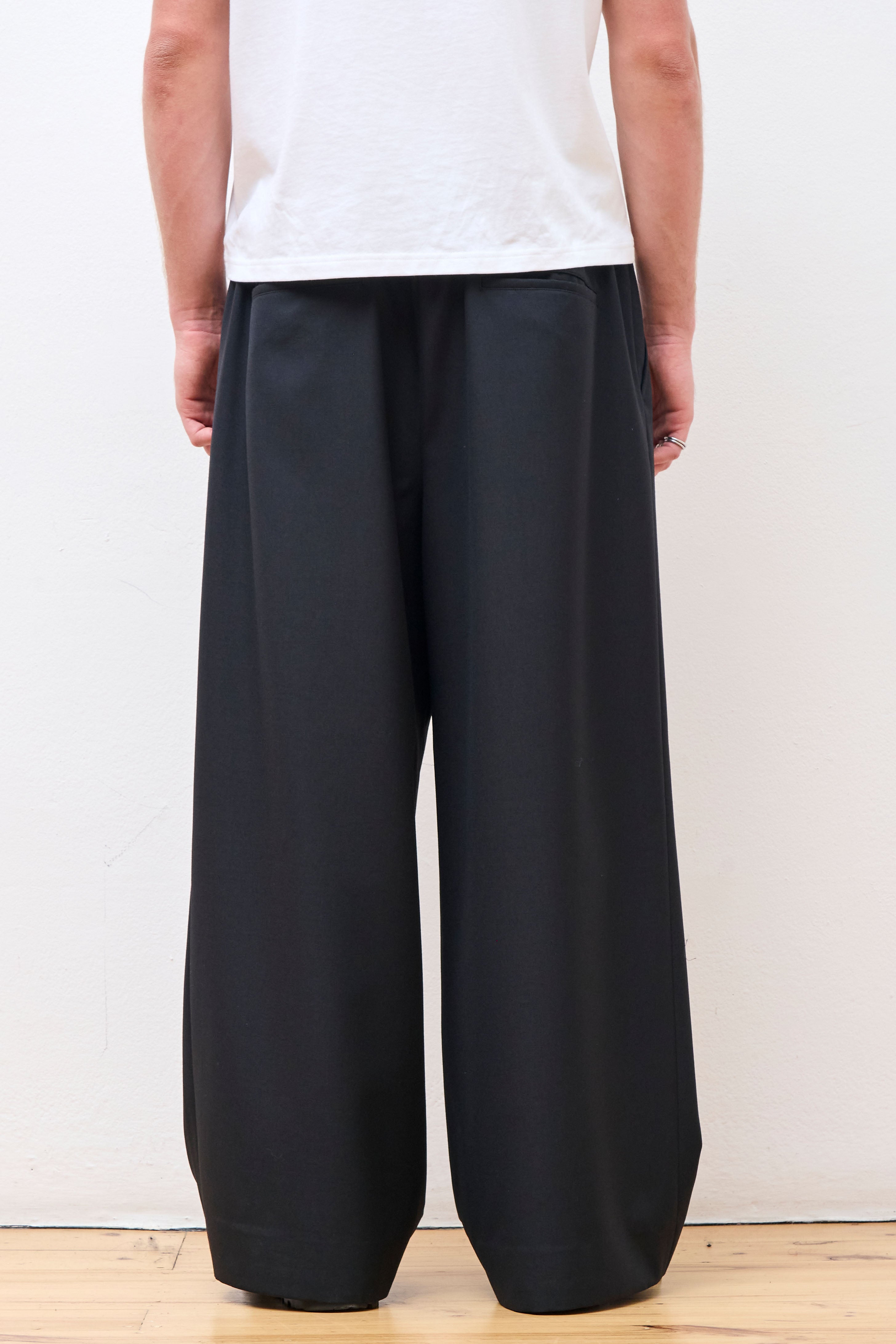 Wool Trousers Black