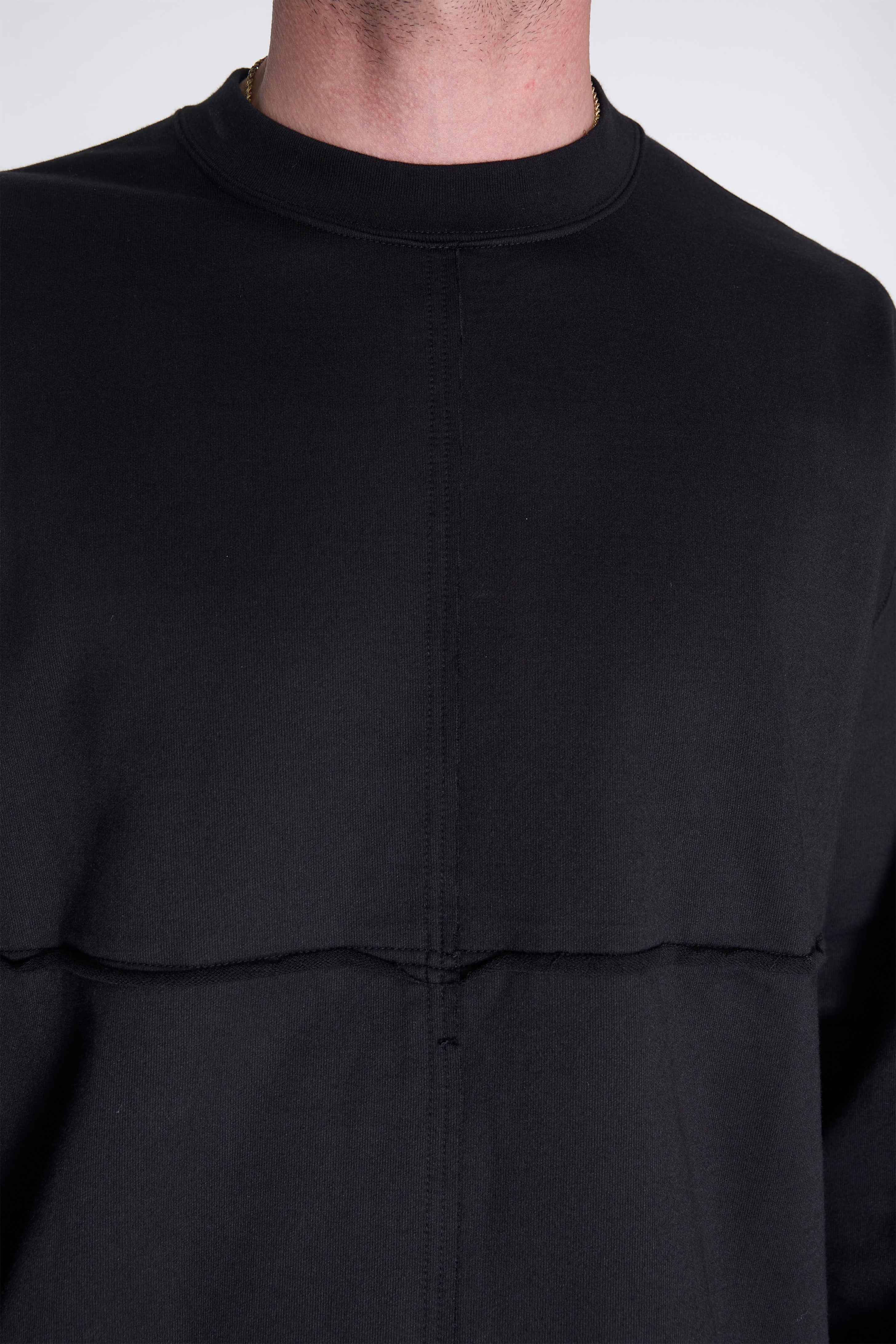 Cotton Mini Terry LS Black