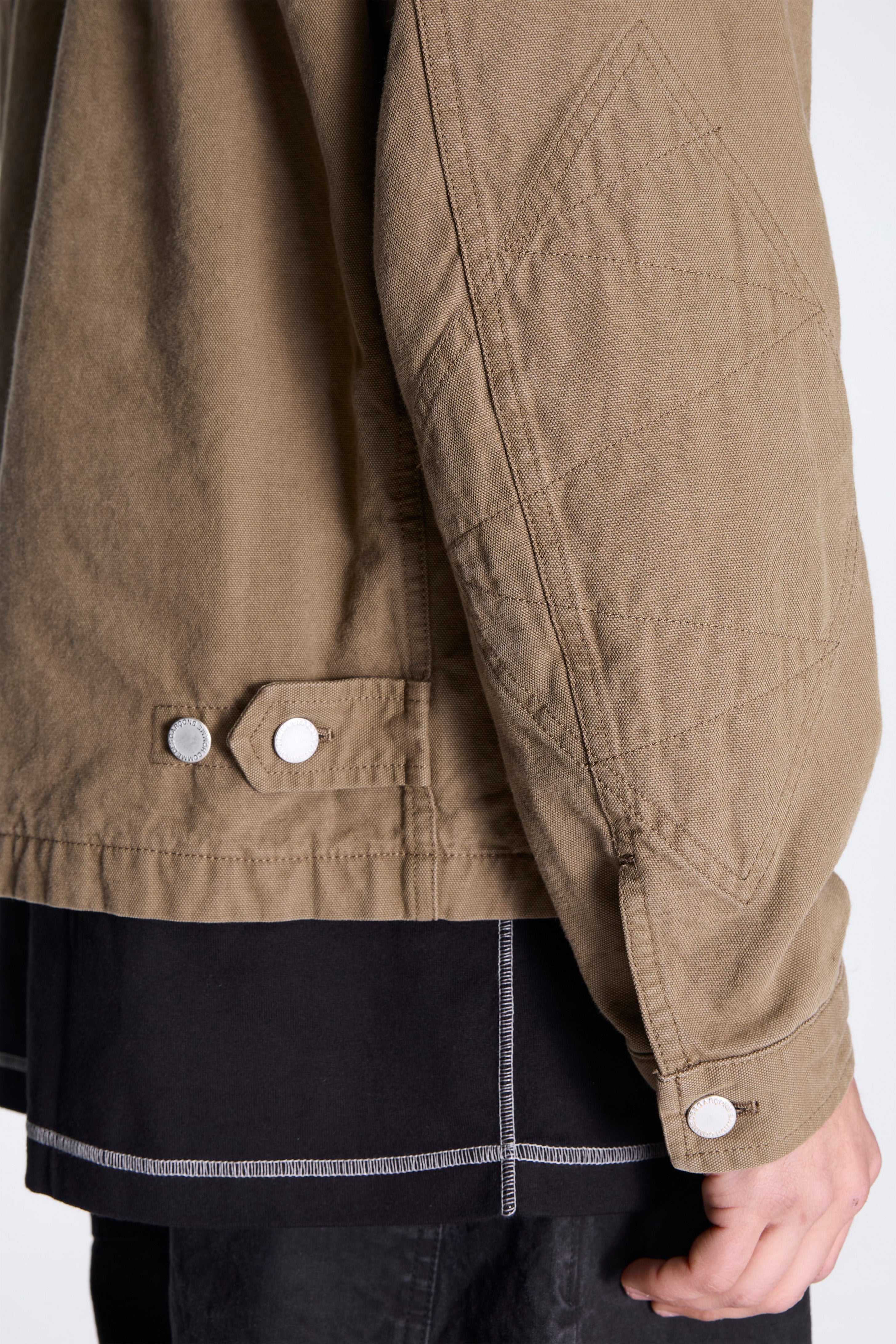 Cotton Zip Jacket Beige