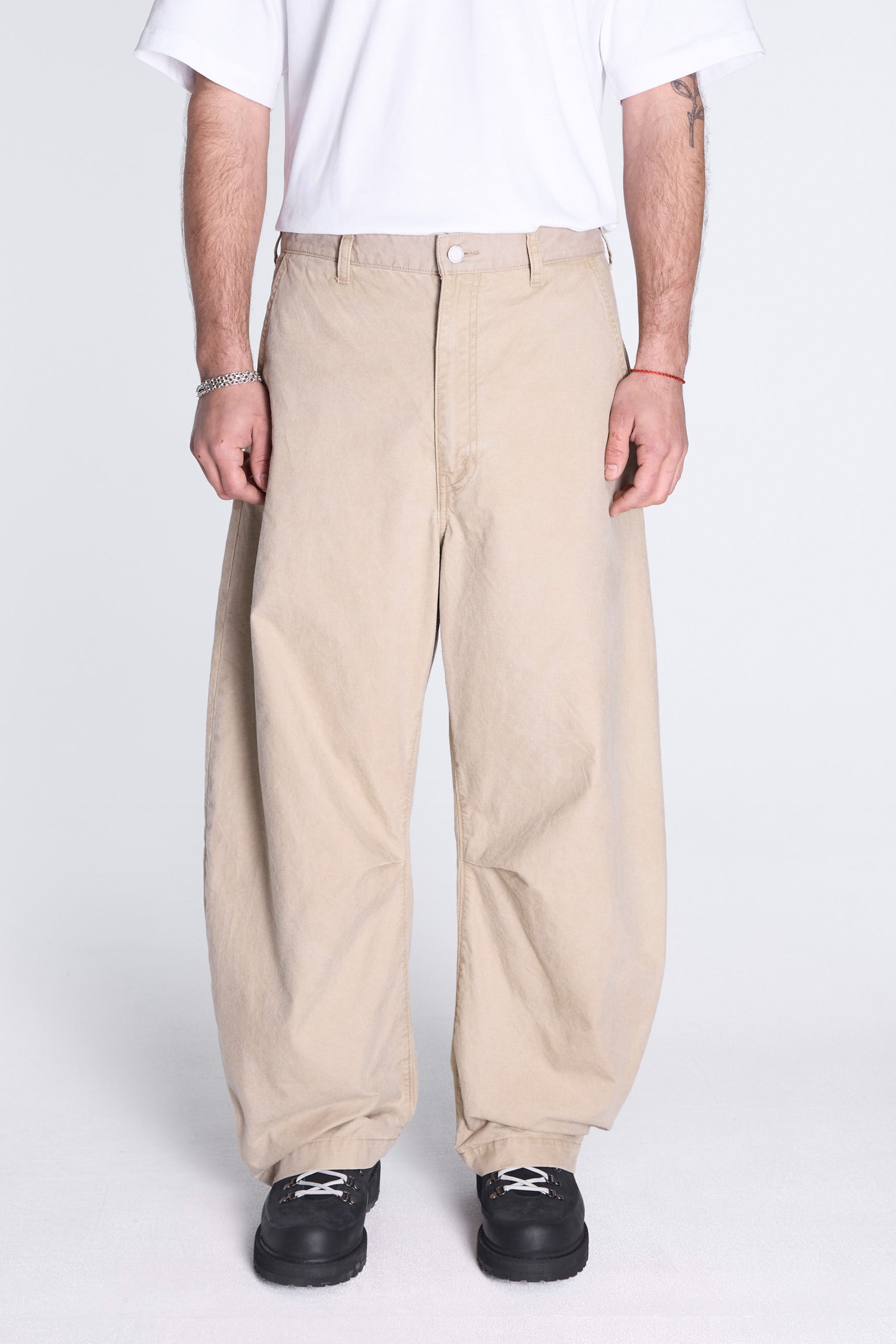 Garmet Dyed Cotton Oxford Pant Beige