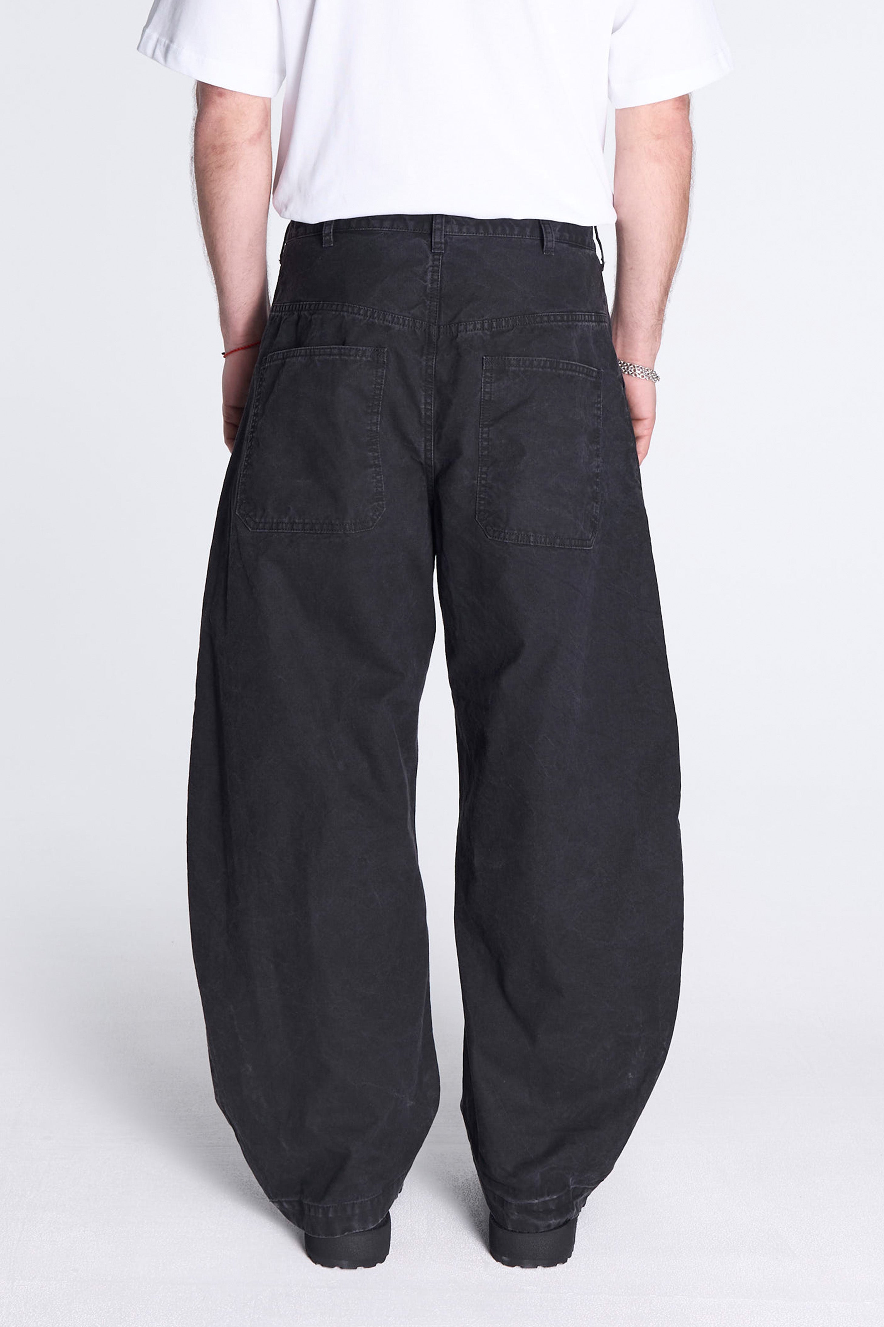 Garmet Dyed Cotton Oxford Pant Black