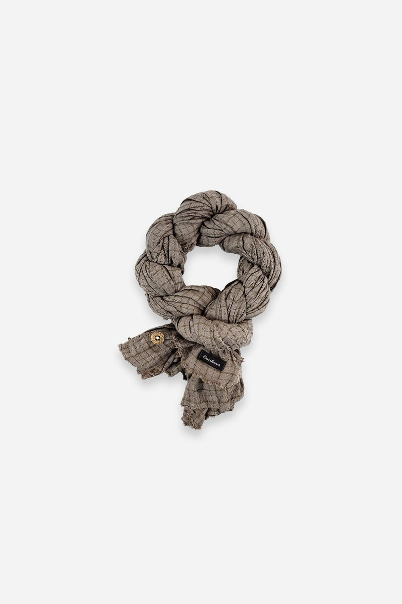 Knot Scarf Brown Overdye