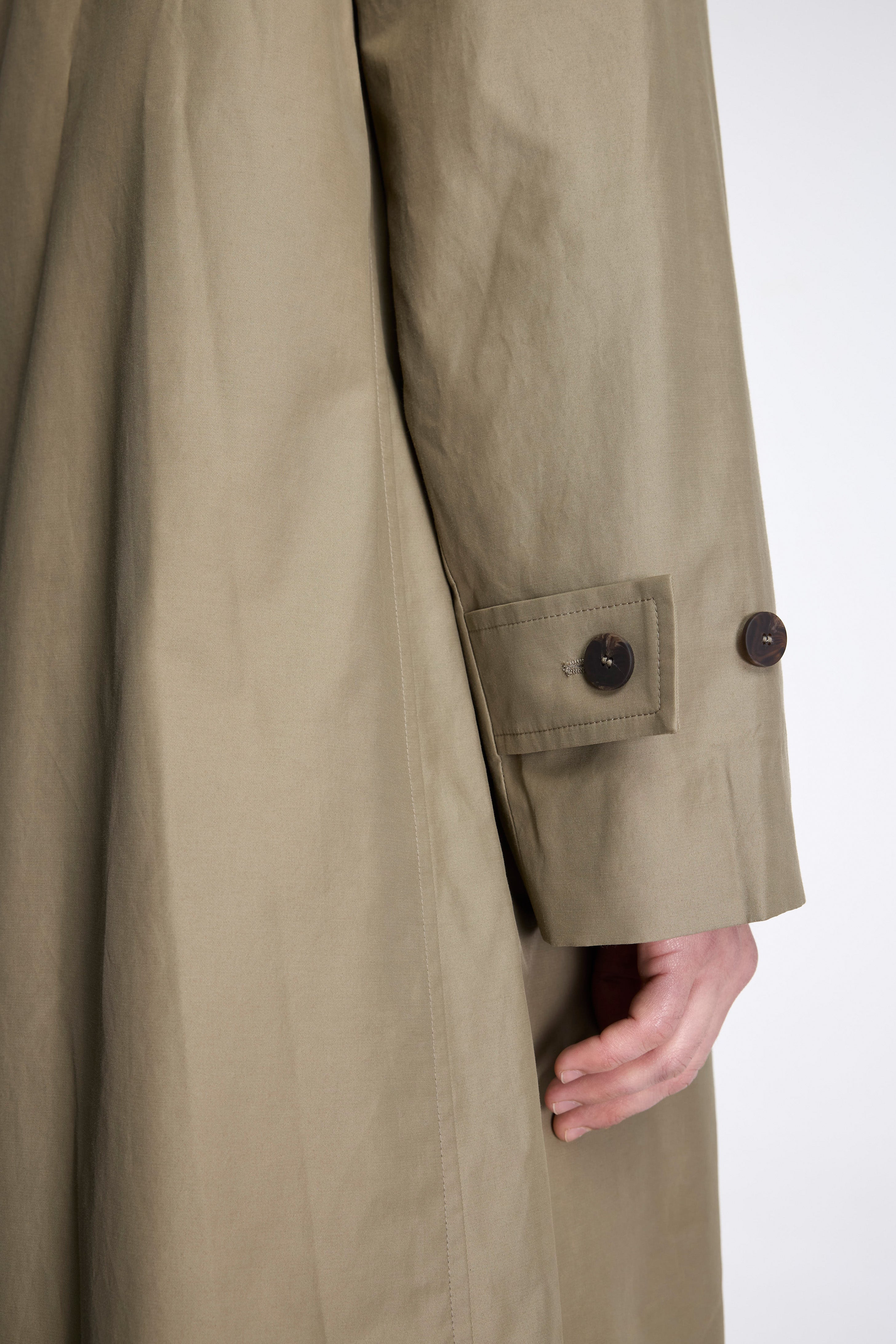 Crow Coated Coton Coat Dark Dusk