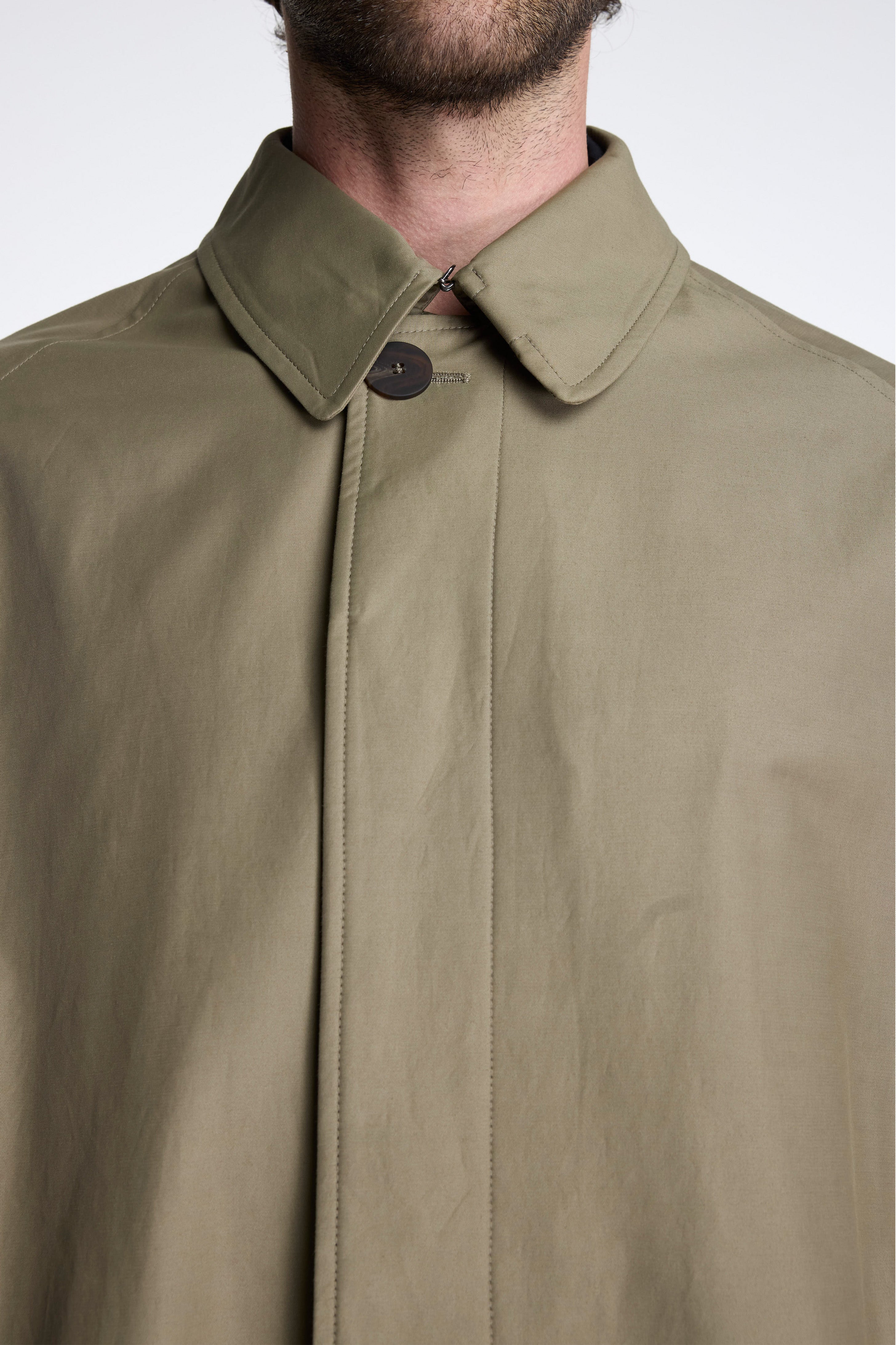 Crow Coated Coton Coat Dark Dusk