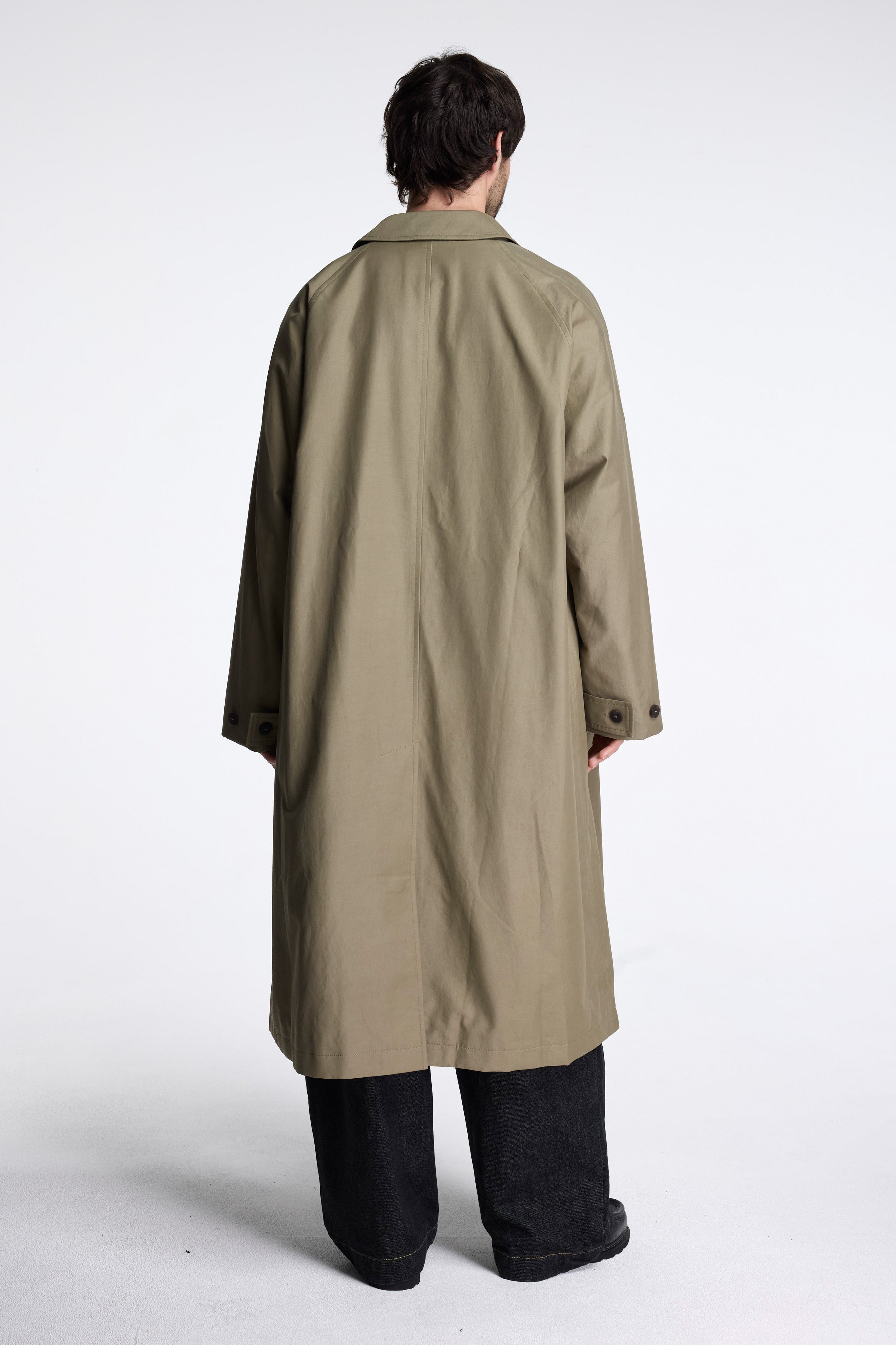 Crow Coated Coton Coat Dark Dusk