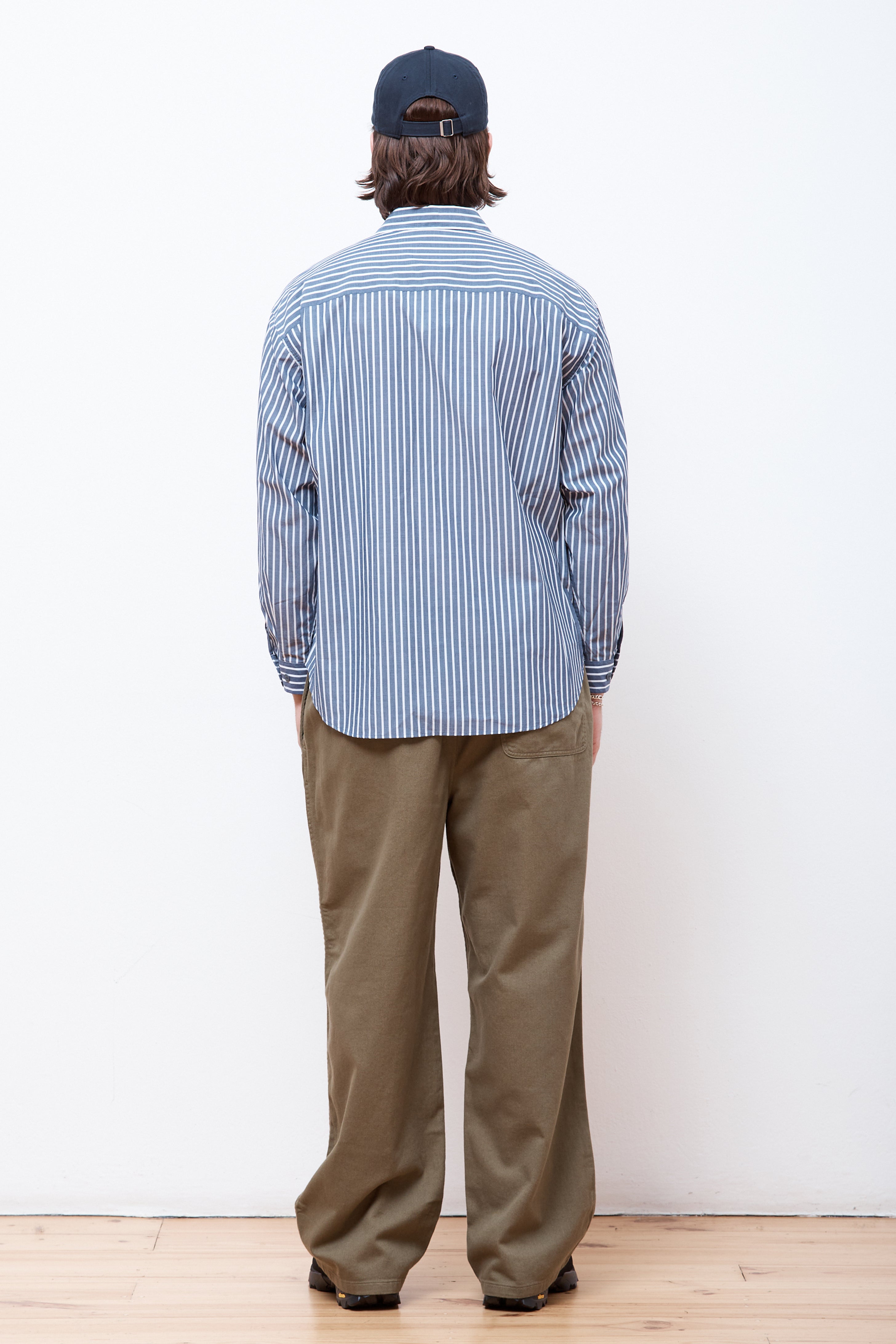 Work Shirt Navy/White Stripe